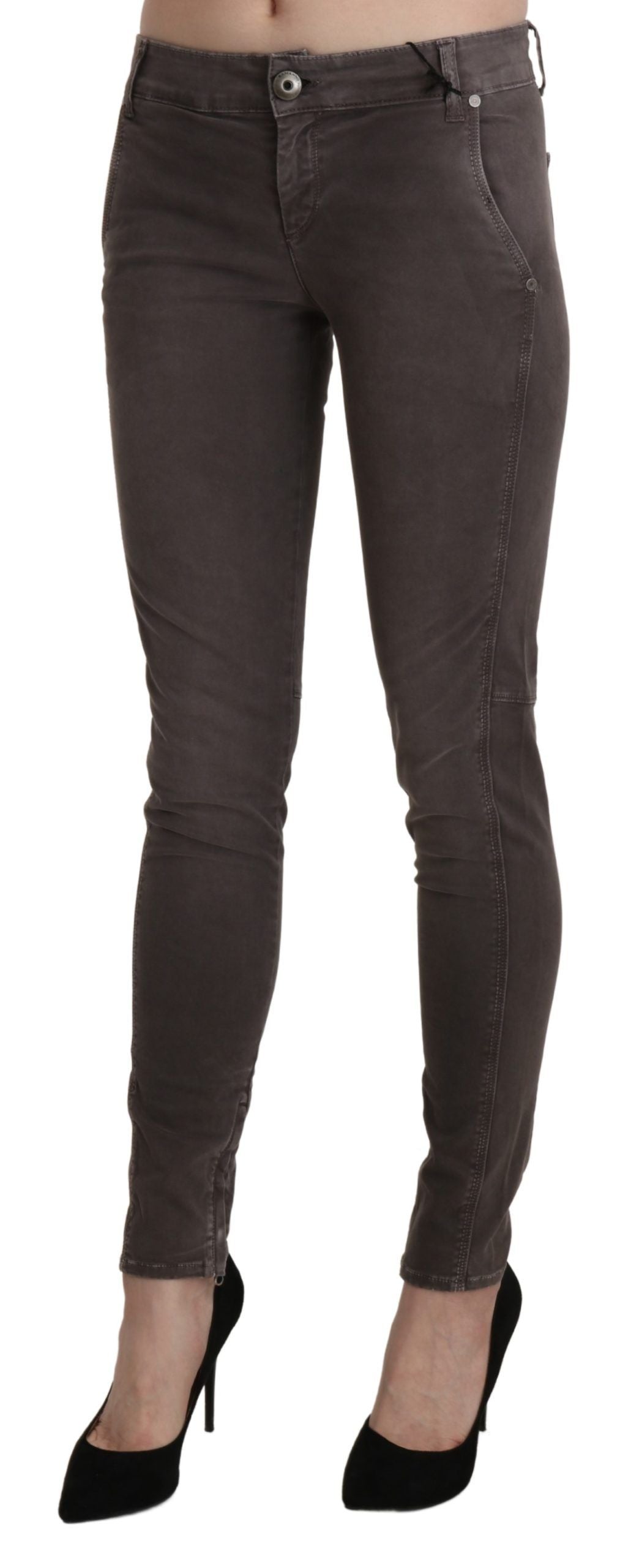 Pantalon skinny Ermanno Scervino marron