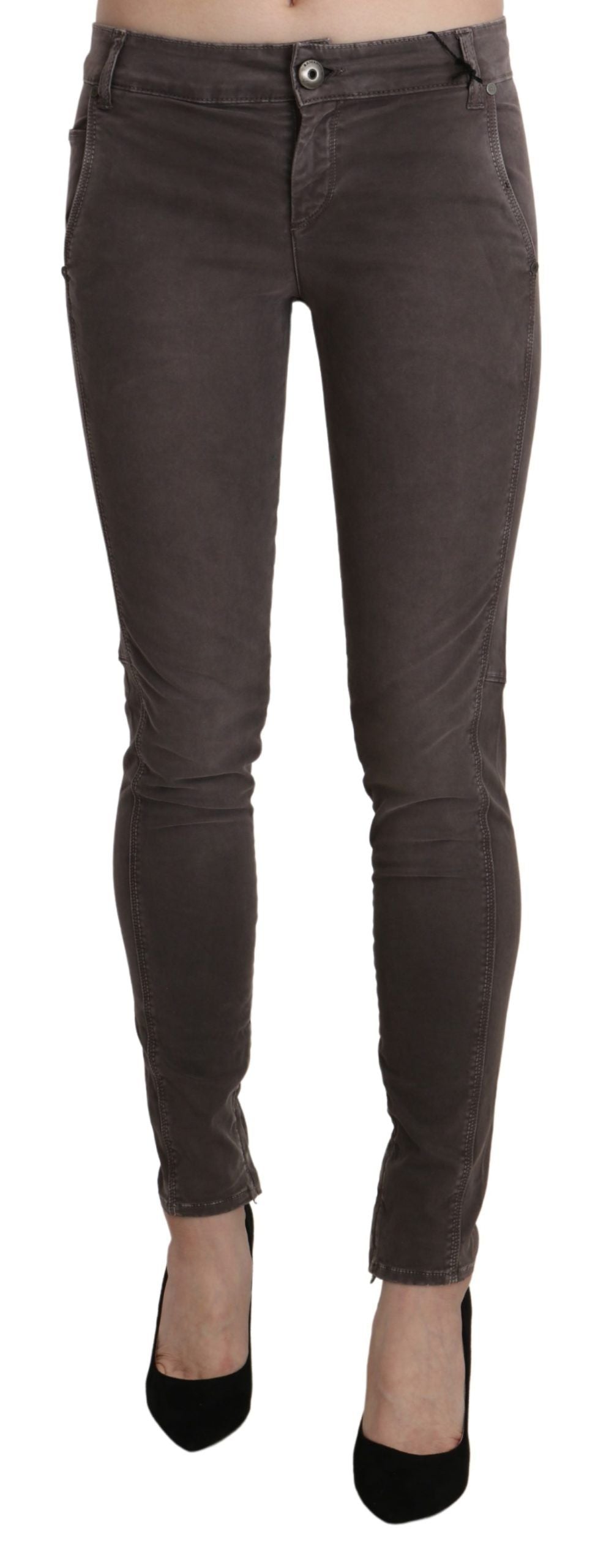 Pantalon skinny Ermanno Scervino marron