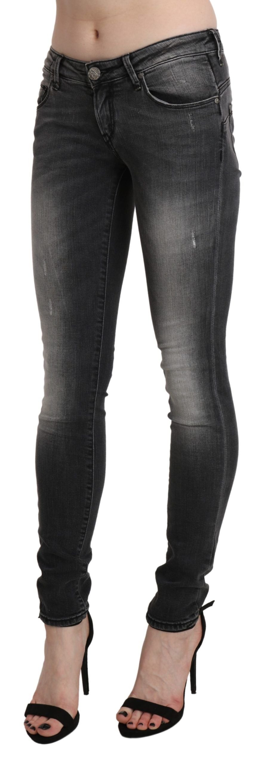 Pantalon ACHT Push Up noir délavé
