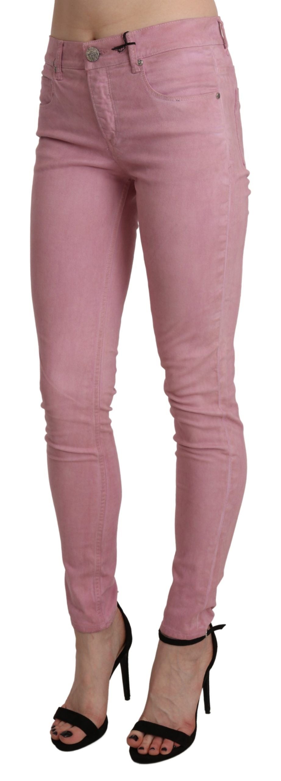 Pantalon Acht mid waist rose