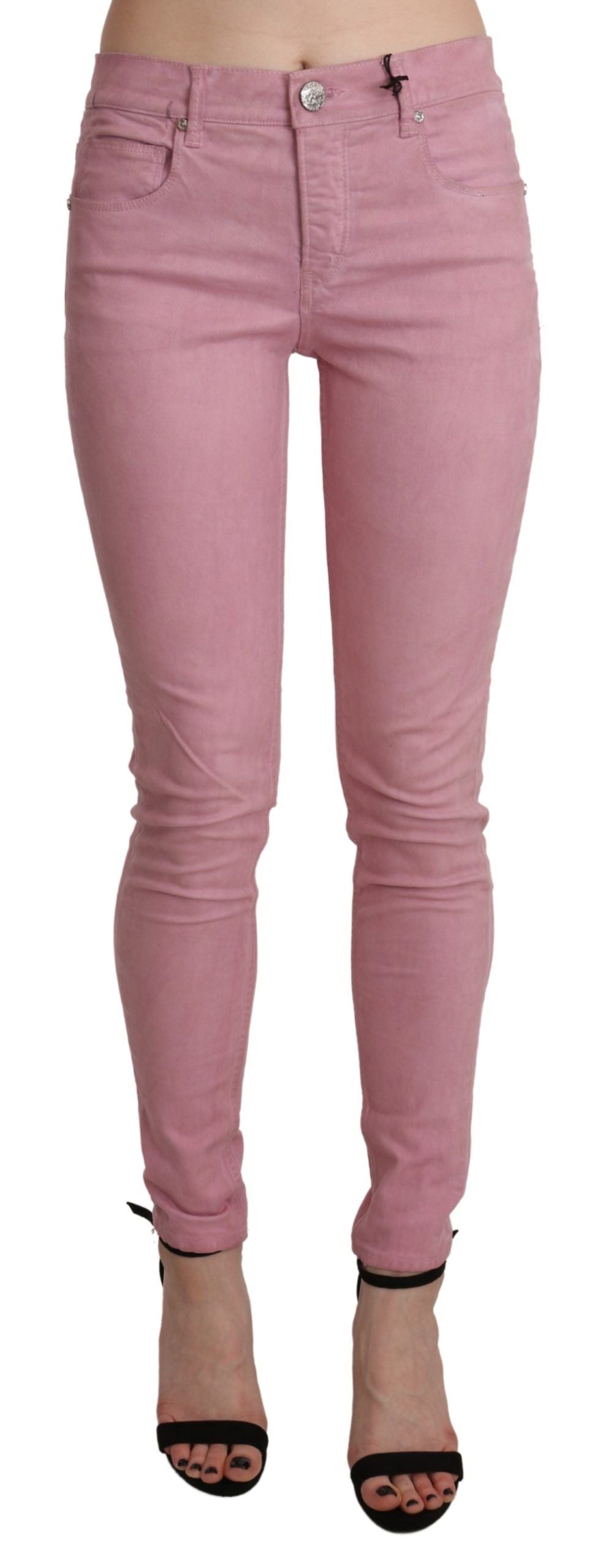 Pantalon Acht mid waist rose