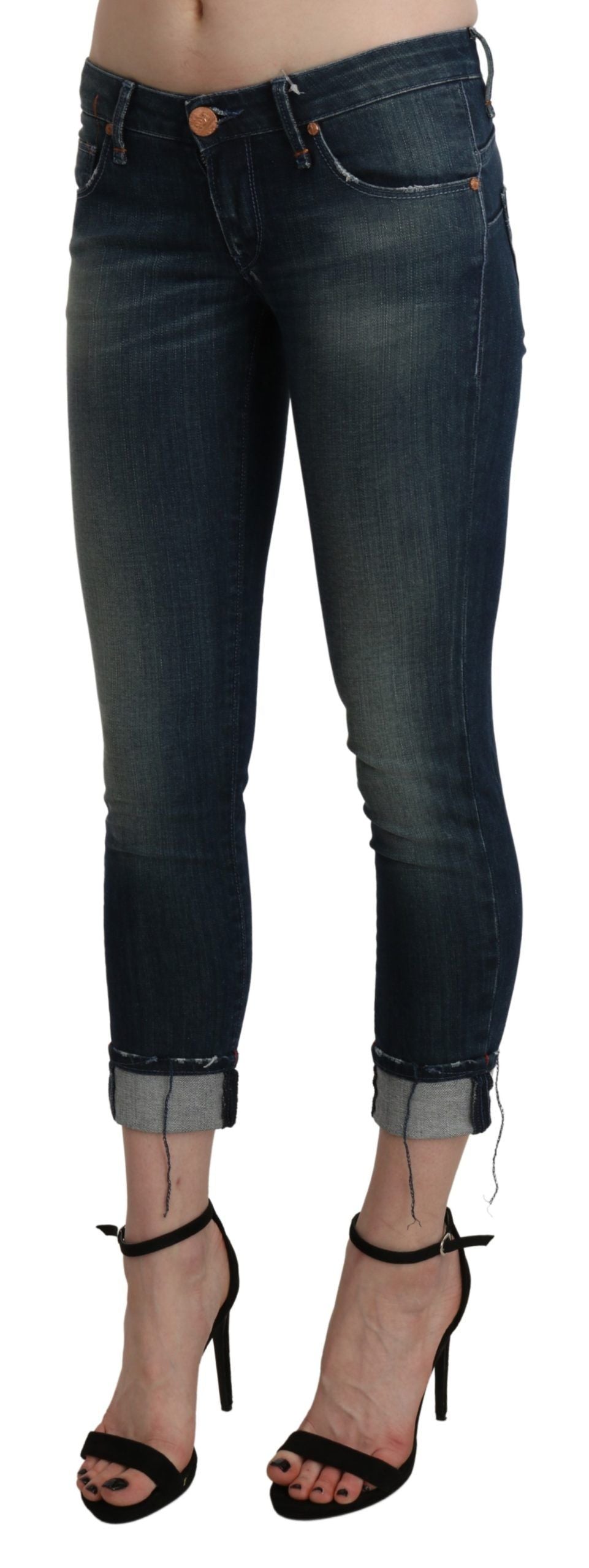 Pantalon AchT Push Up bleu washed