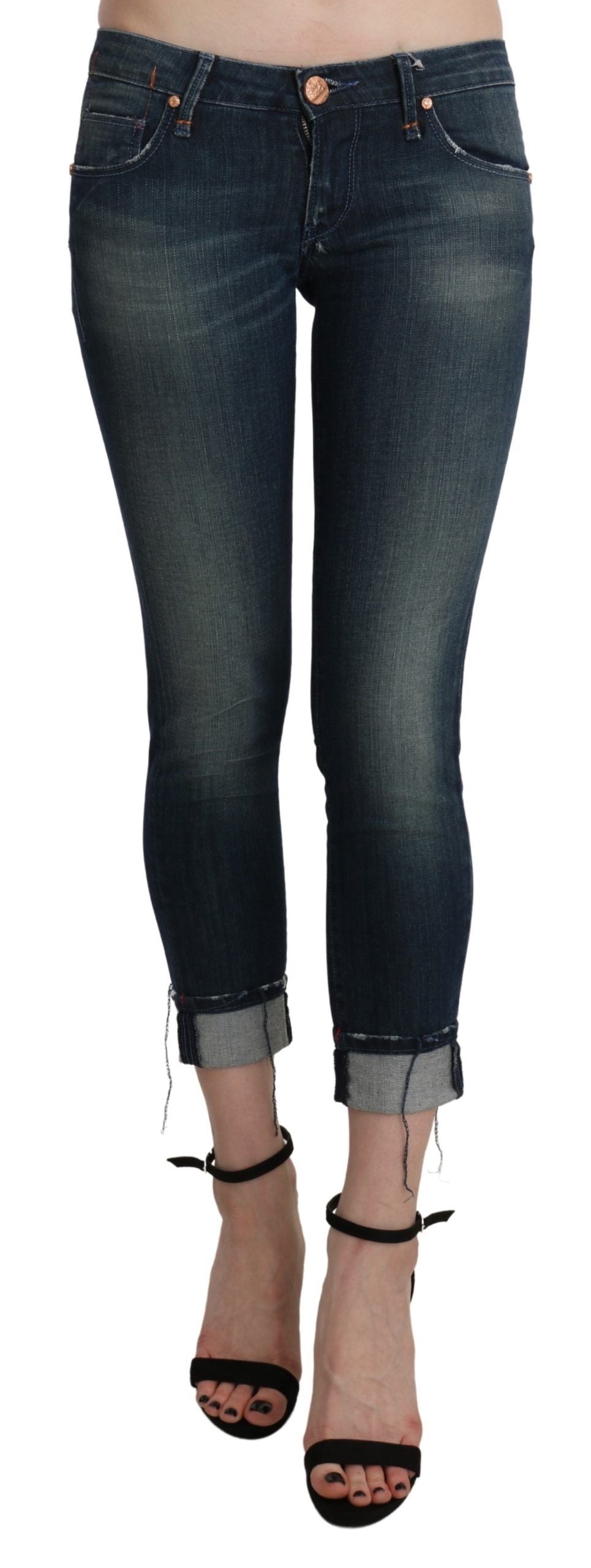 Pantalon AchT Push Up bleu washed