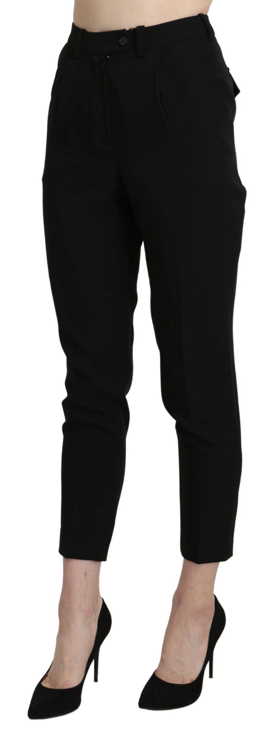 Pantalon Bencivenga haut taille noir