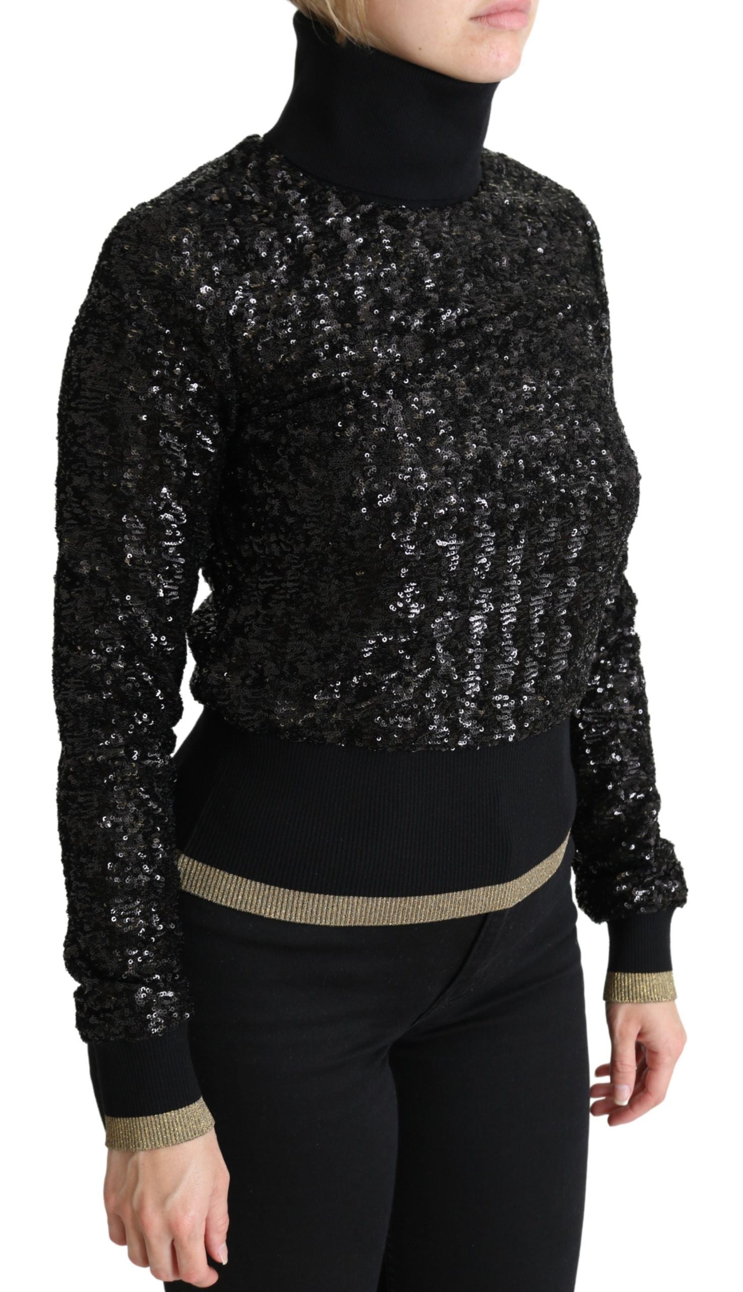Pull DOLCE & GABBANA turtleneck noir