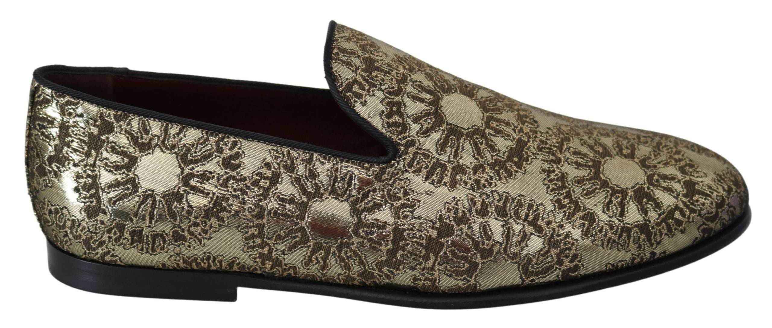 Loafers Dolce & Gabbana bordeaux dorés