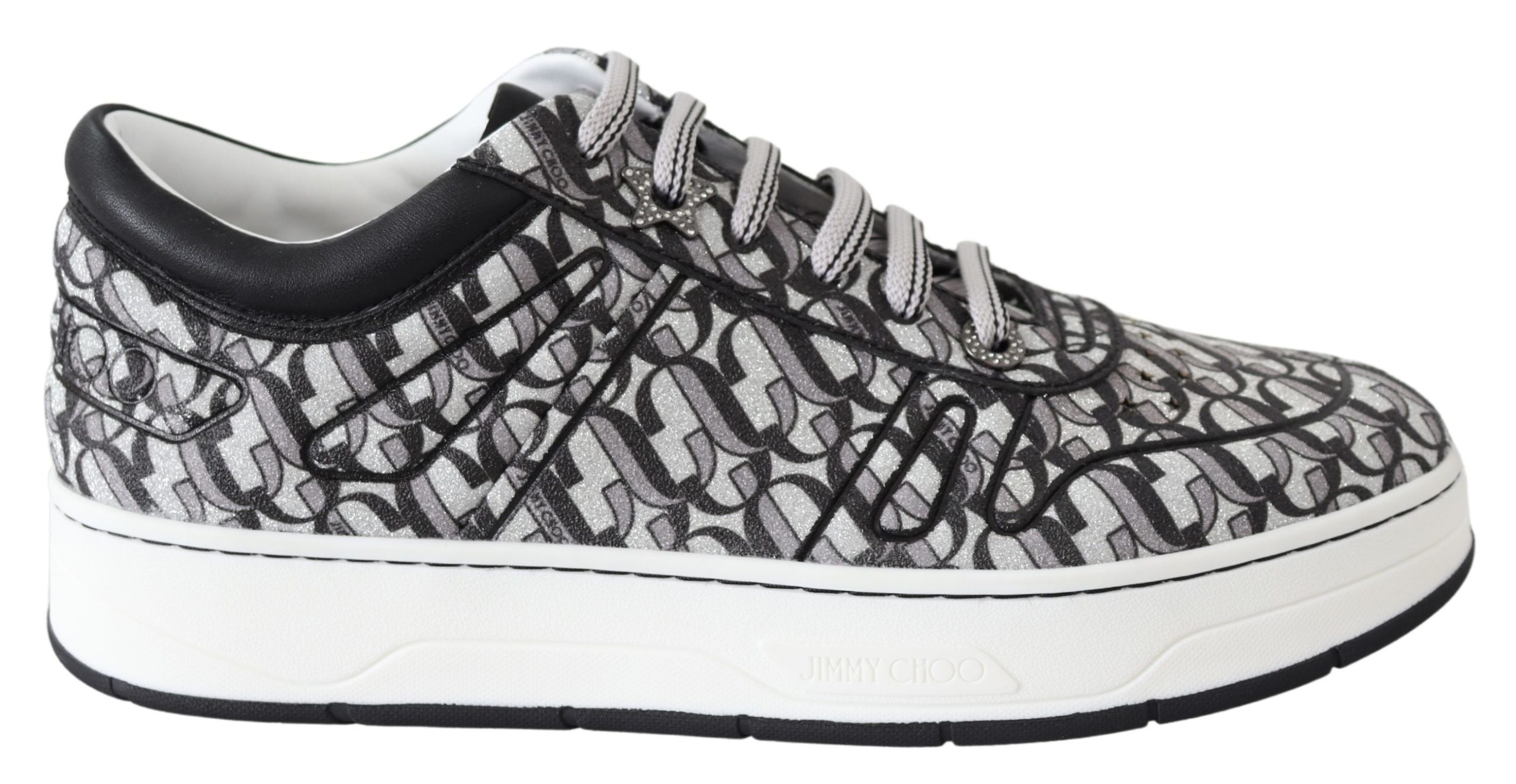 Baskets Jimmy Choo Hawaii/F JLX noires et argentées