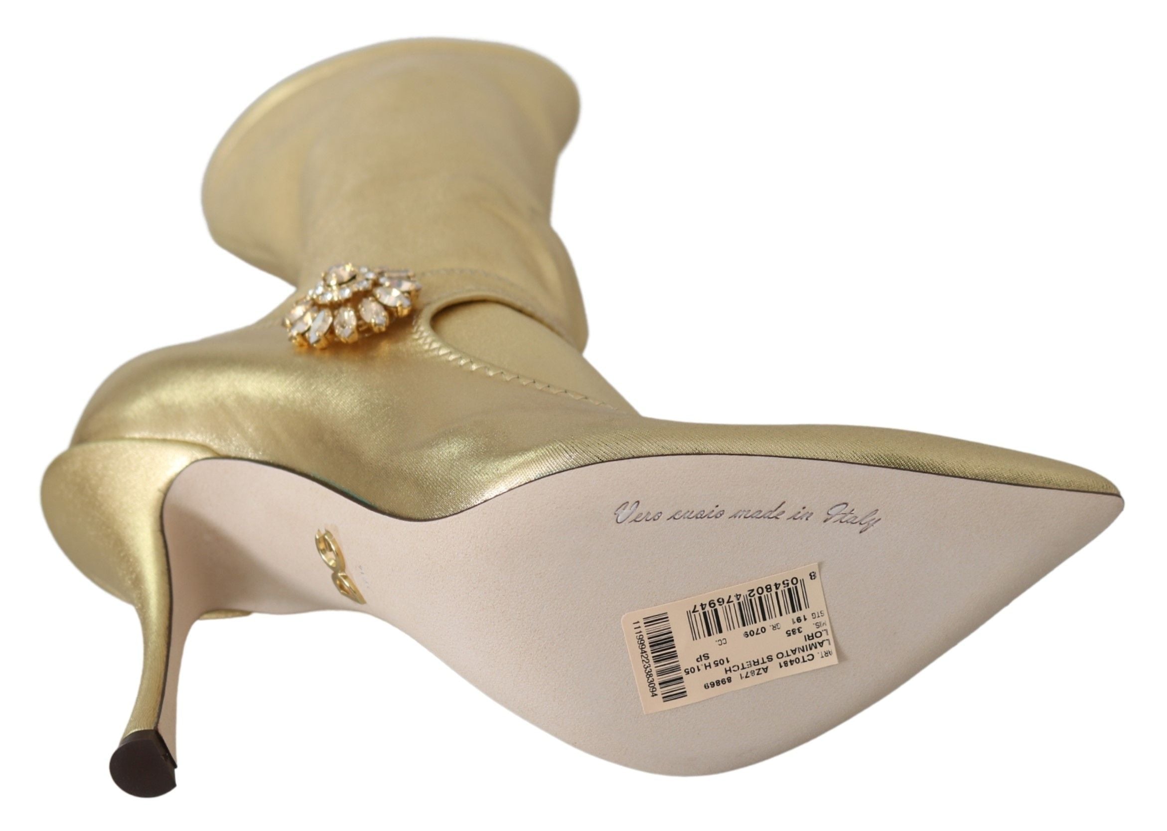 Bottines Dolce & Gabbana dorées