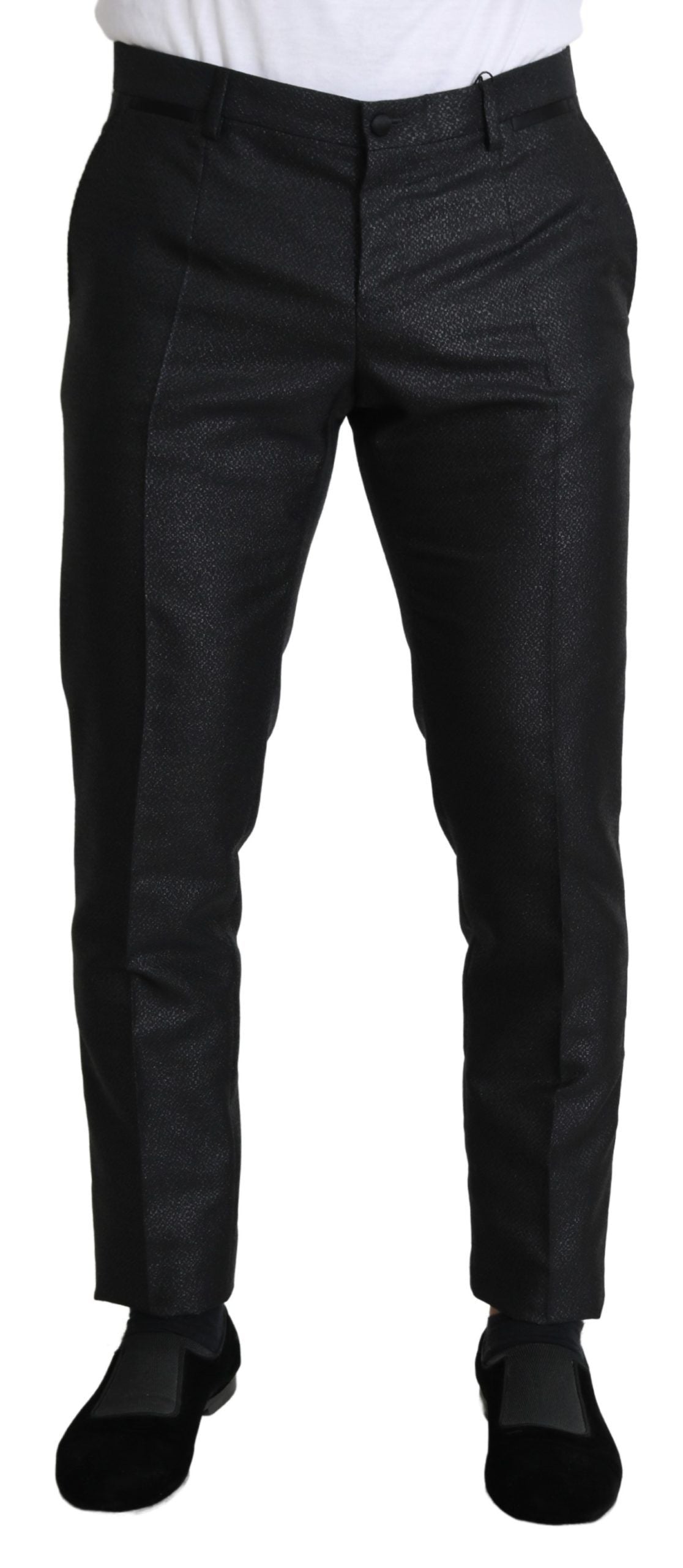 Pantalon DOLCE & GABBANA noir métallisé