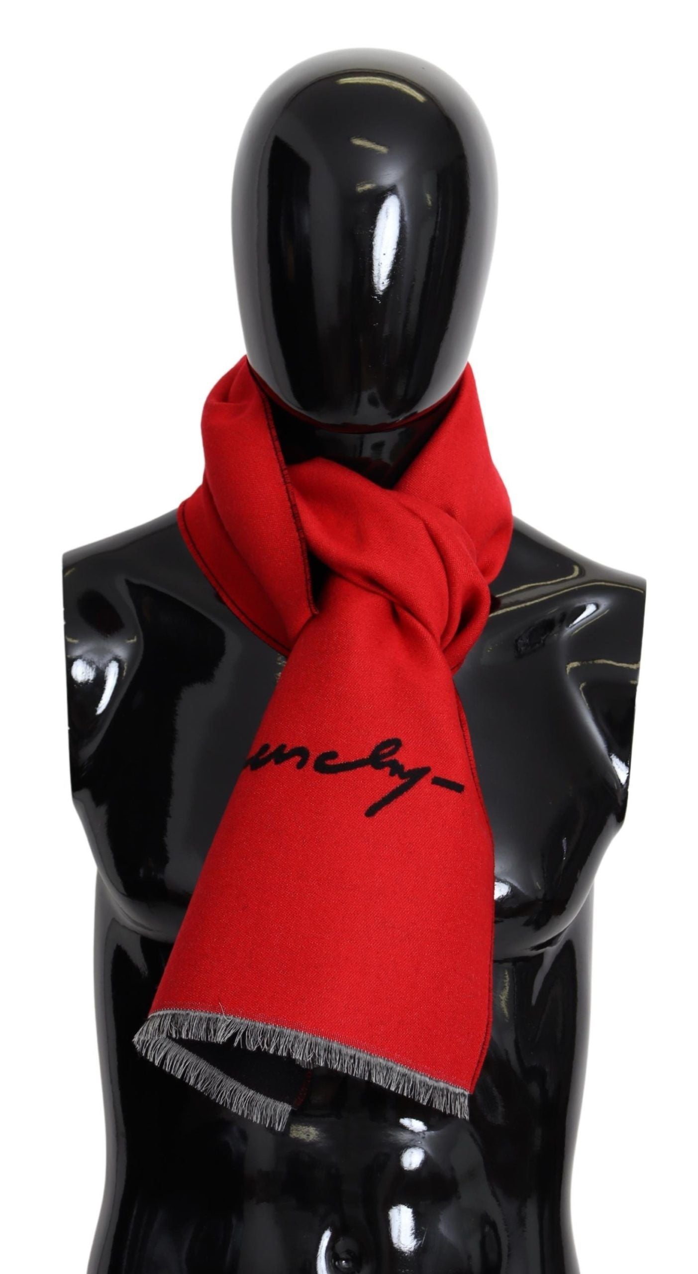 Écharpe Givenchy rouge et noire