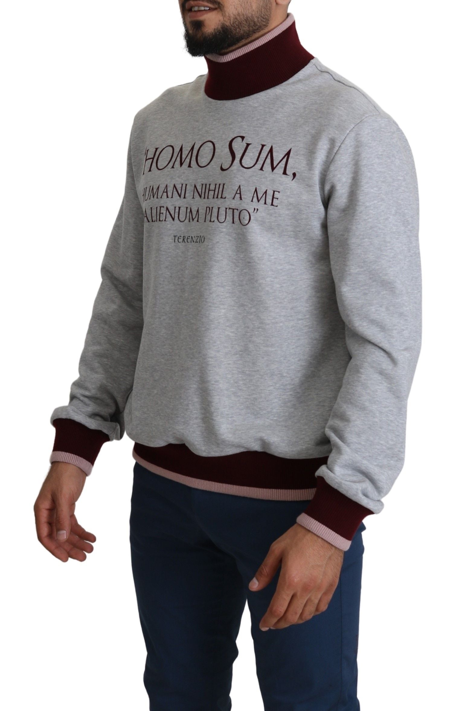 Pull dolce & gabbana turtleneck gris