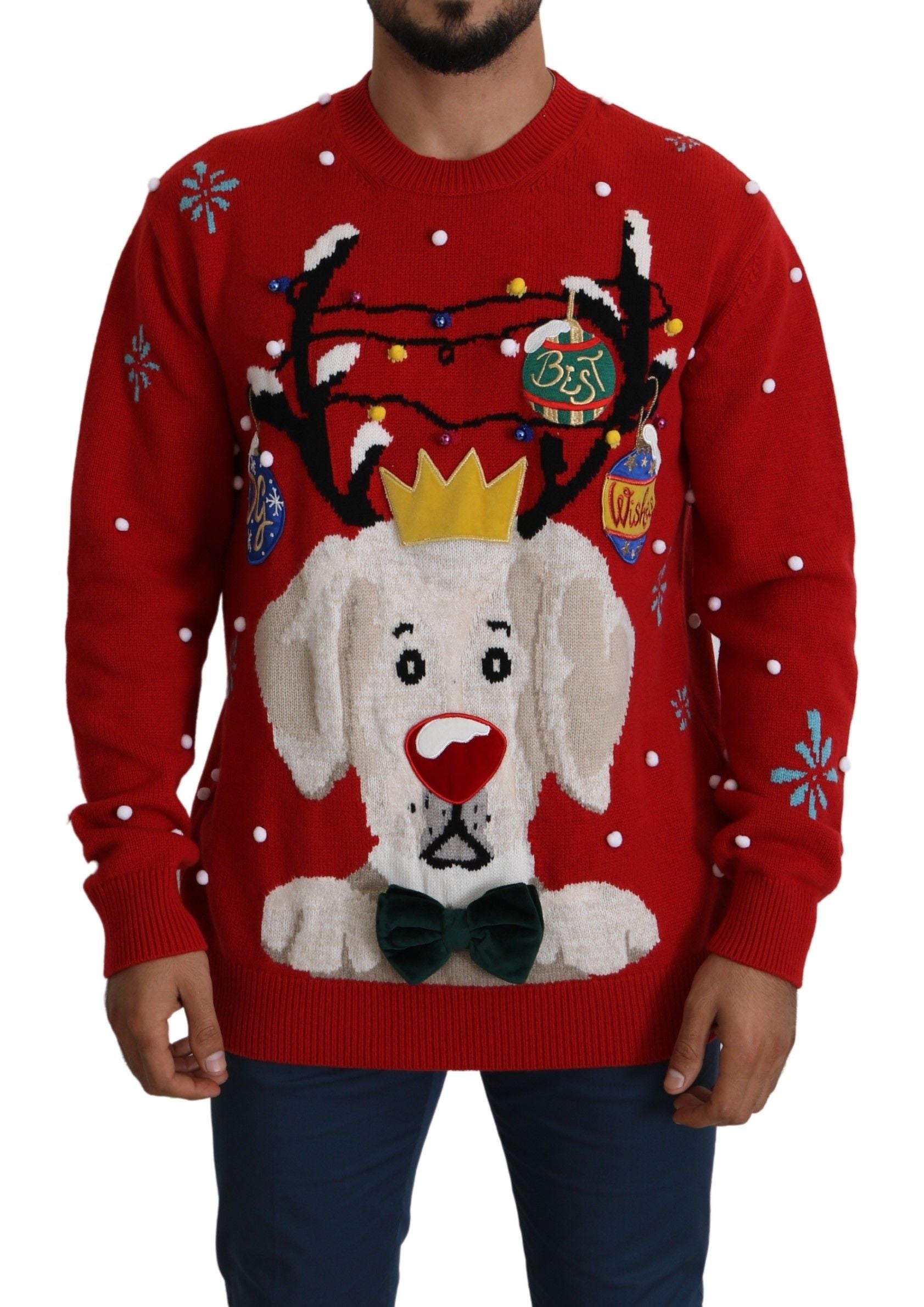 Pull DOLCE & GABBANA Noël rouge