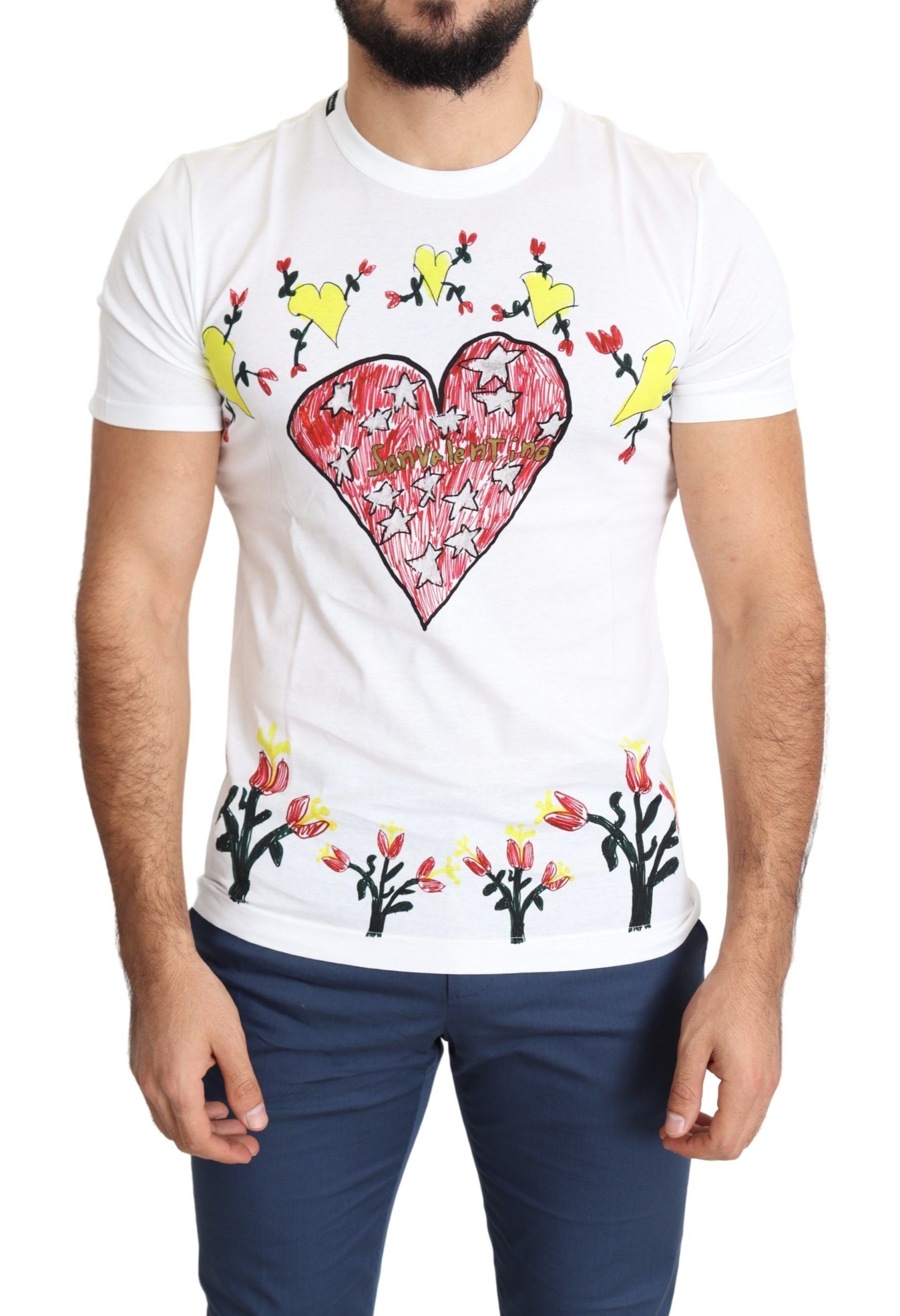 T-shirt Dolce & Gabbana Saint Valentine blanc