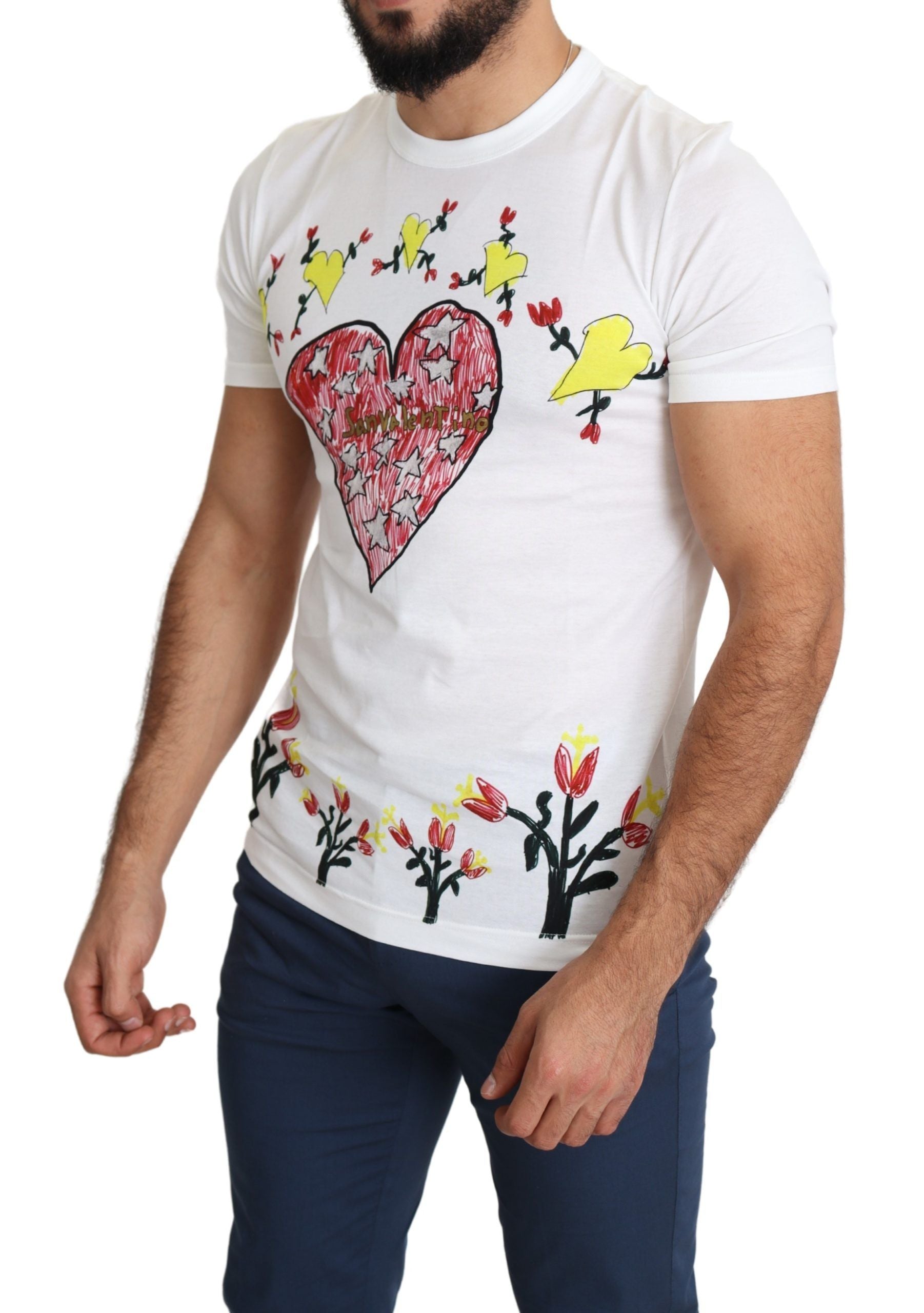 T-shirt Dolce & Gabbana Saint Valentine blanc