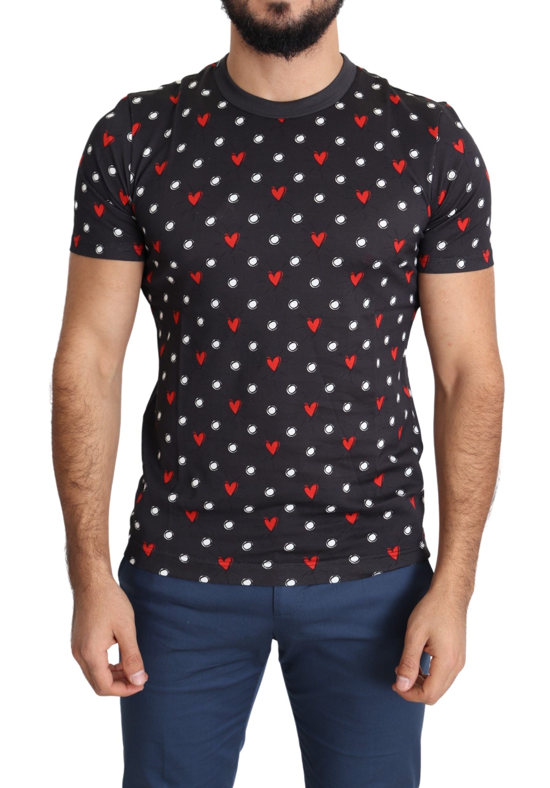 T-shirt Dolce & Gabbana cœur gris foncé