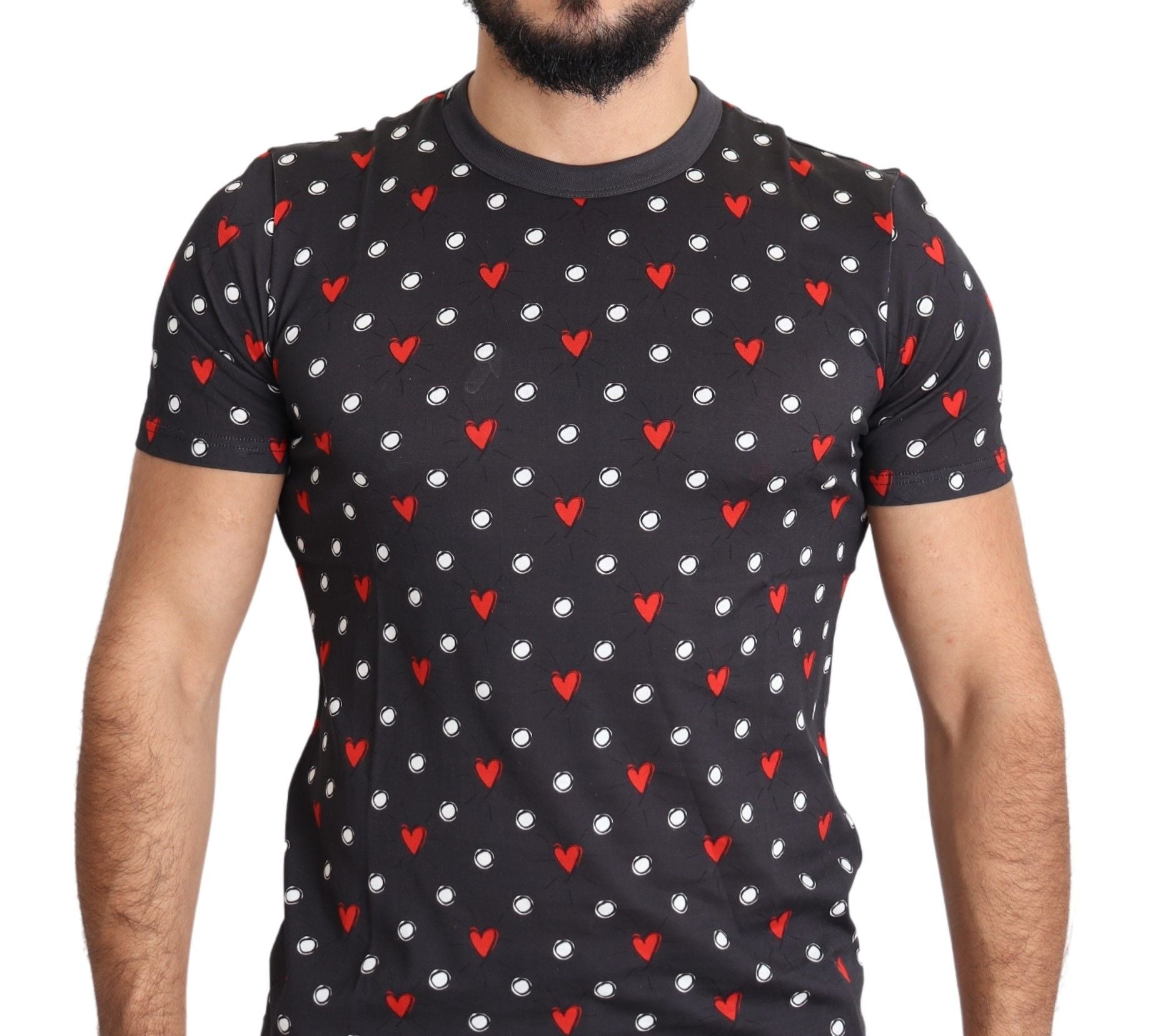 T-shirt Dolce & Gabbana cœur gris foncé