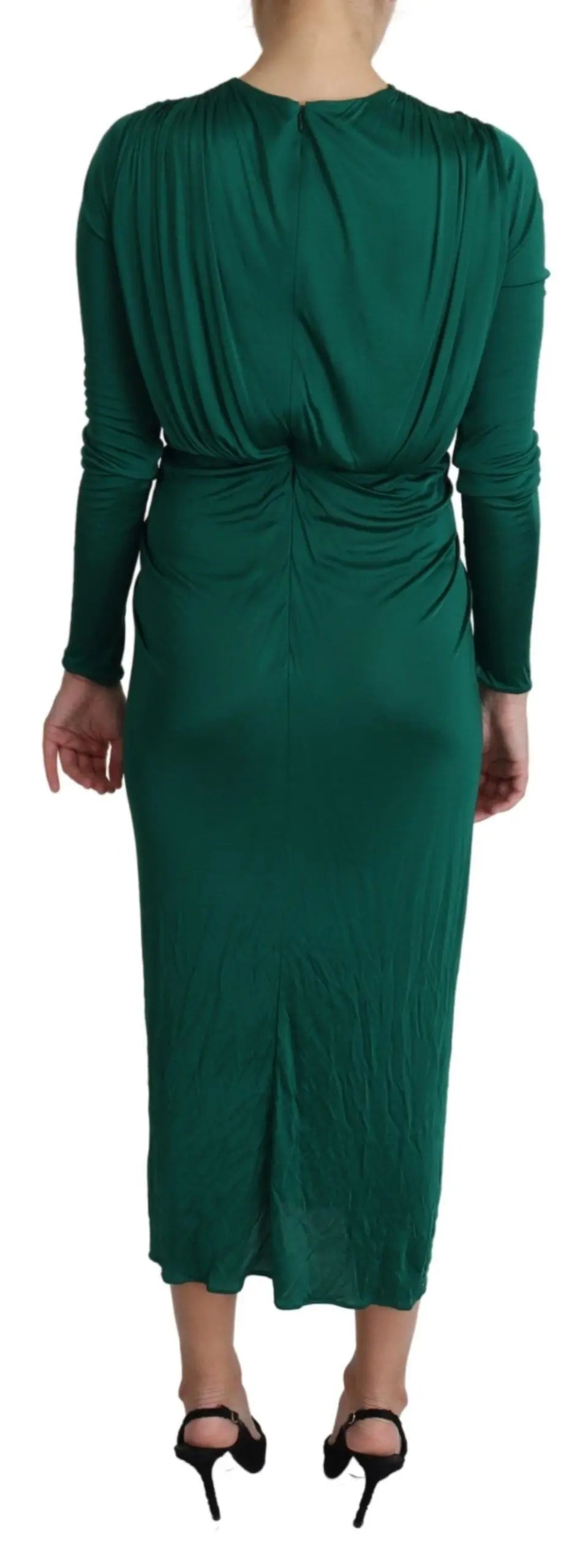 Robe Dolce & Gabbana midi verte Dolce & Gabbana