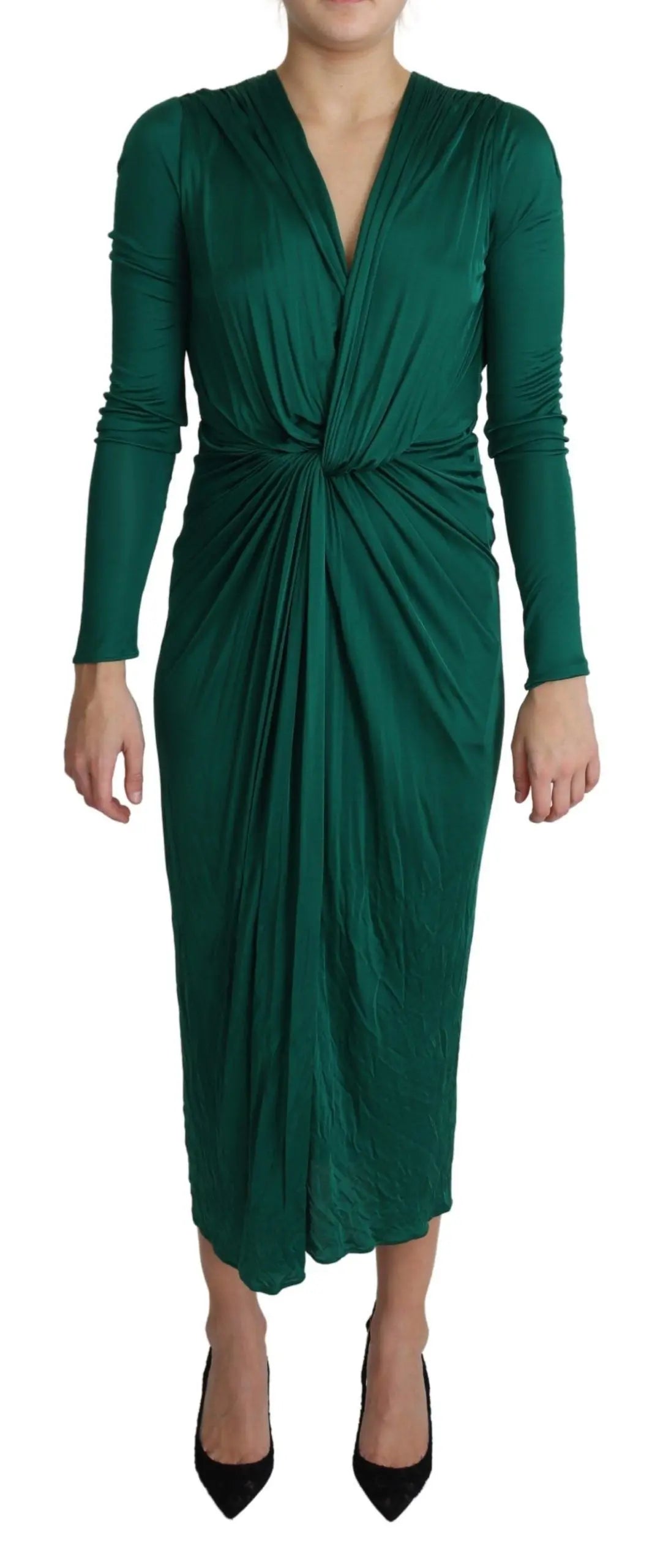 Robe Dolce & Gabbana midi verte Dolce & Gabbana