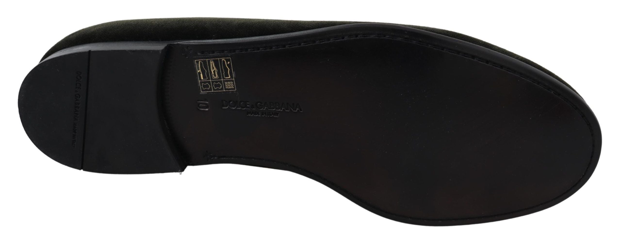 Mocassins Dolce & Gabbana verts kaki