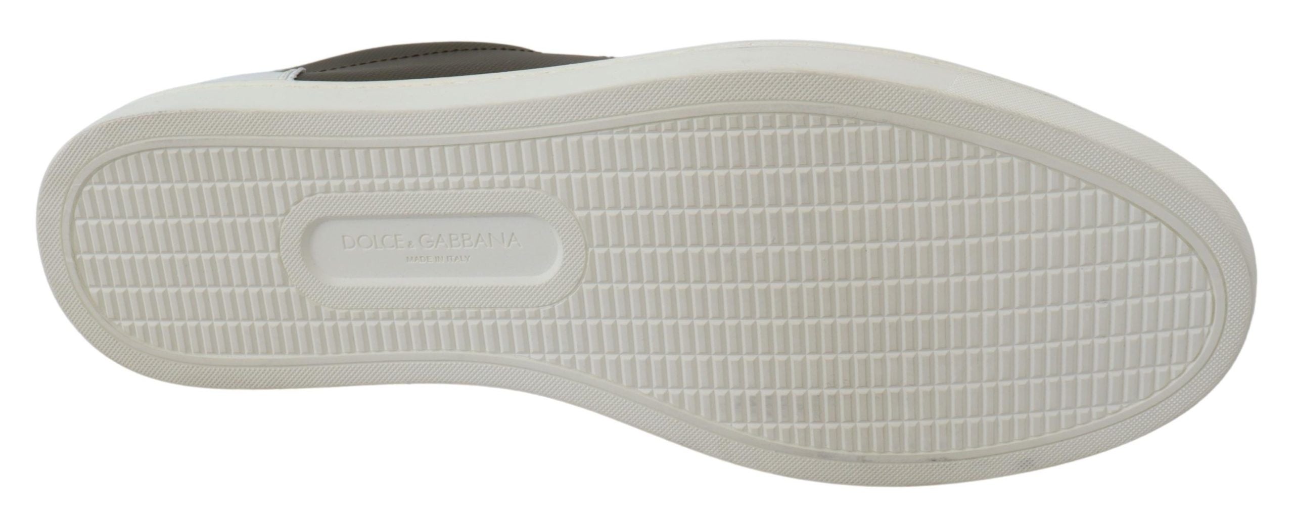 Baskets Dolce & Gabbana blanches et vertes
