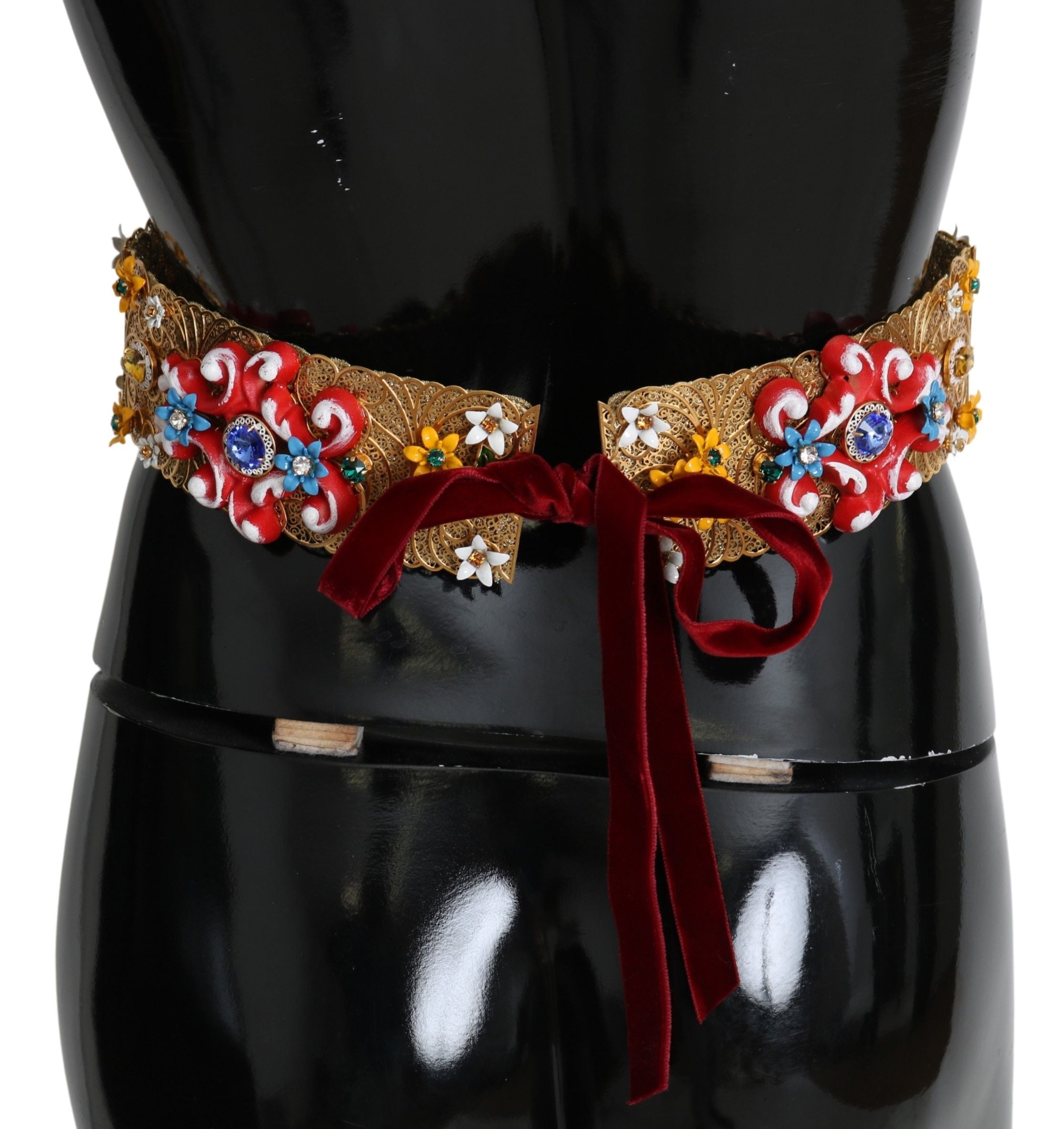 Ceinture Dolce & Gabbana Crystal dorée