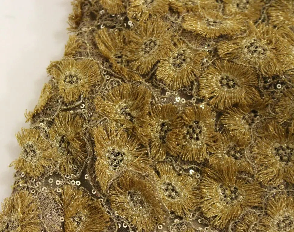 Robe longue Lanre Da Silva Ajayi dorée Lanre Da Silva Ajayi