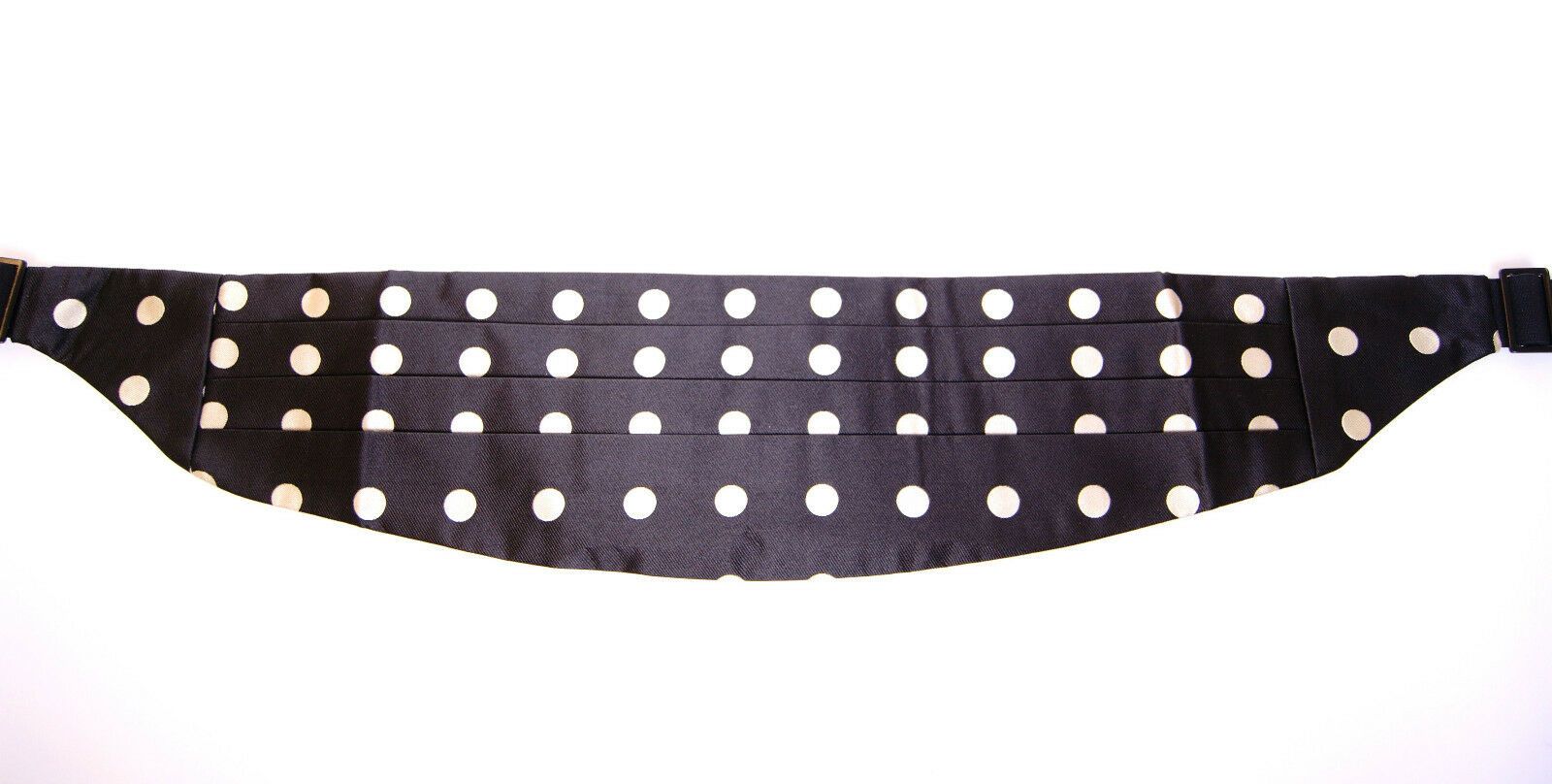 Cummerbund Dolce & Gabbana noir à pois blancs