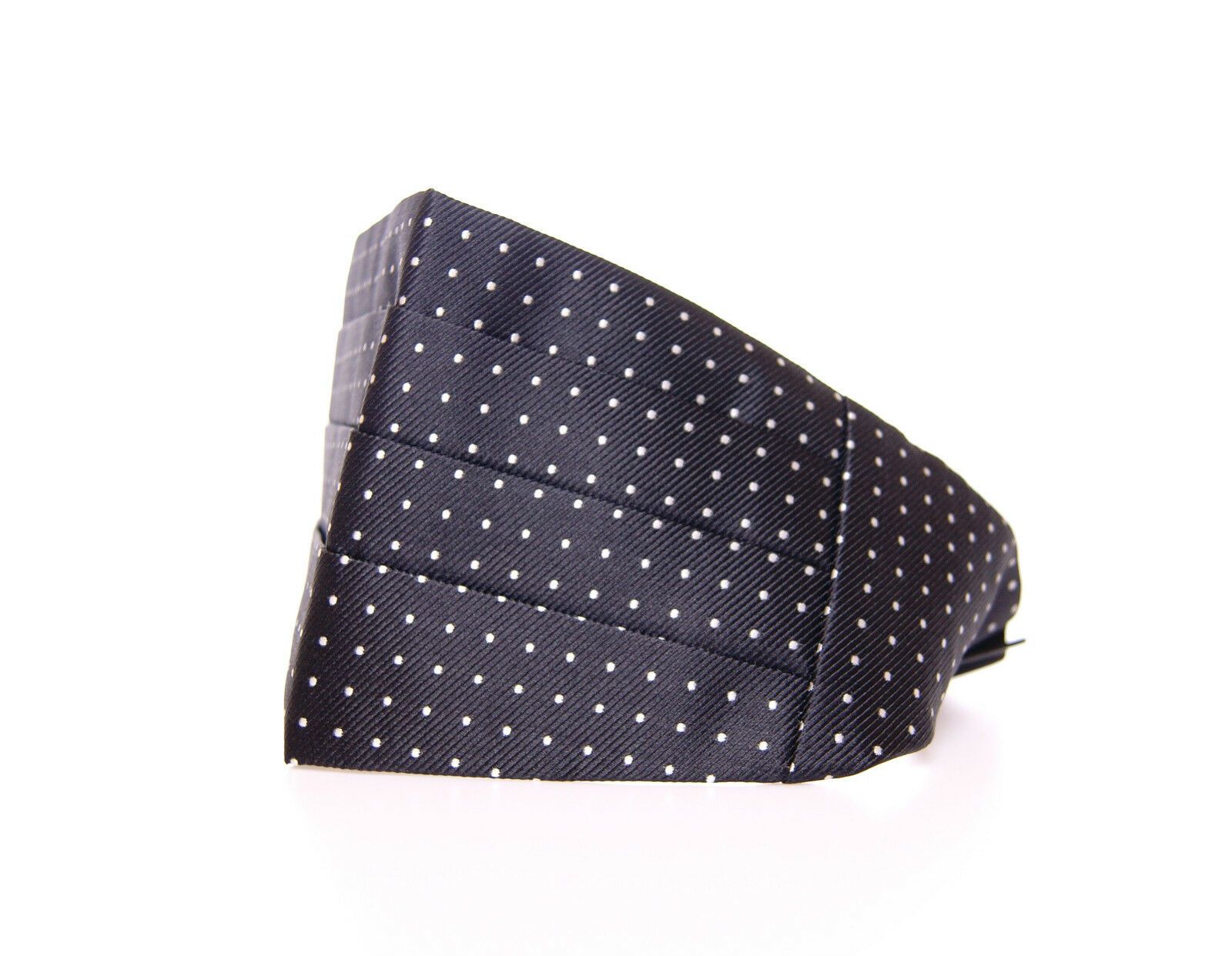 Cummerbund Dolce & Gabbana noir à pois blancs