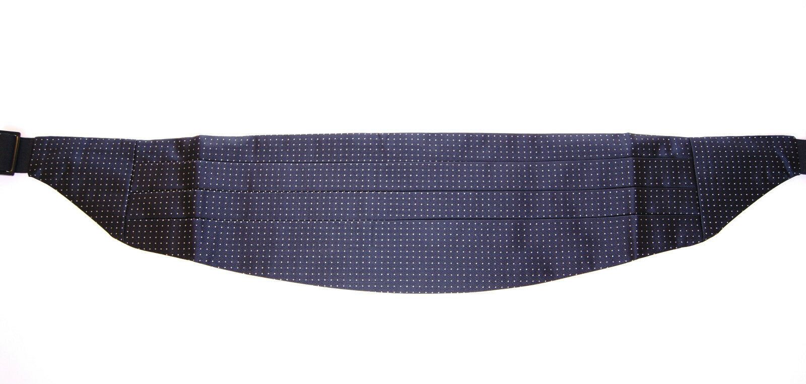Cummerbund Dolce & Gabbana bleu à pois blancs