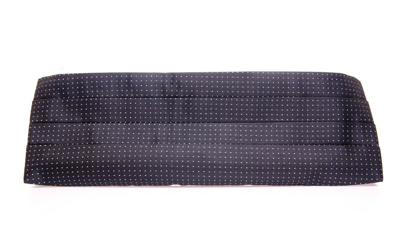 Cummerbund Dolce & Gabbana noir à pois blancs