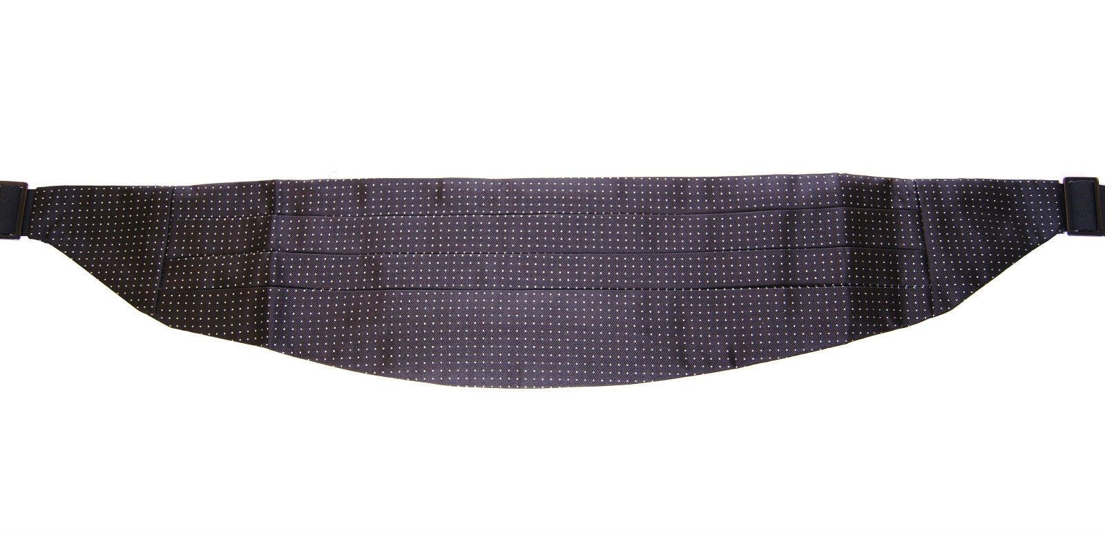 Cummerbund Dolce & Gabbana noir à pois blancs