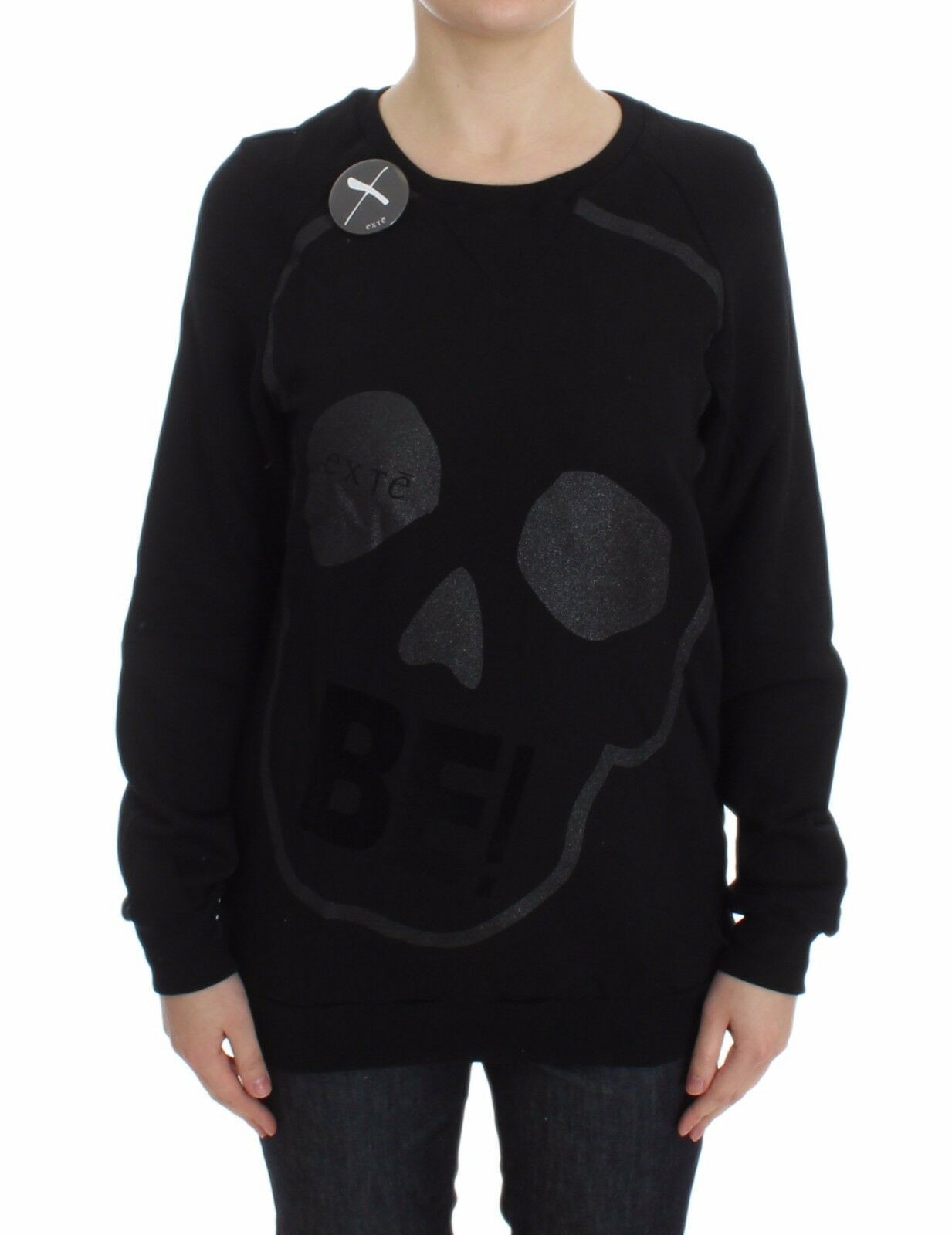 Pull EXTE motif crâne noir