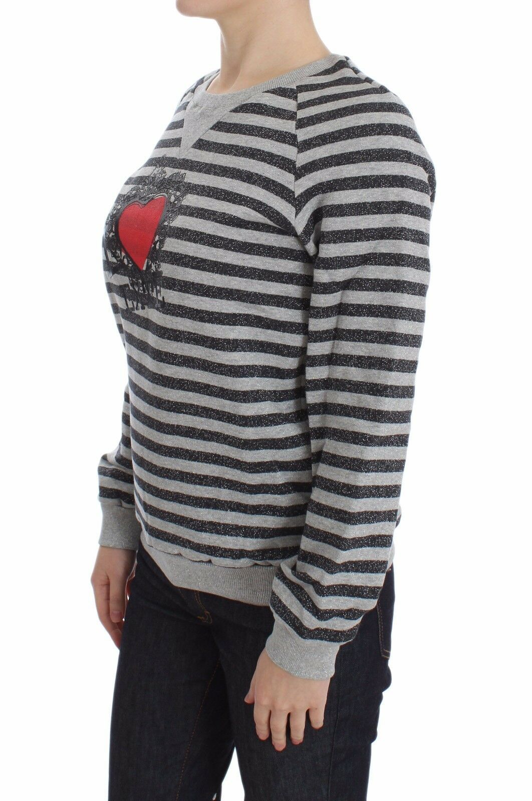 Pull EXTE Crew-neck gris rayé
