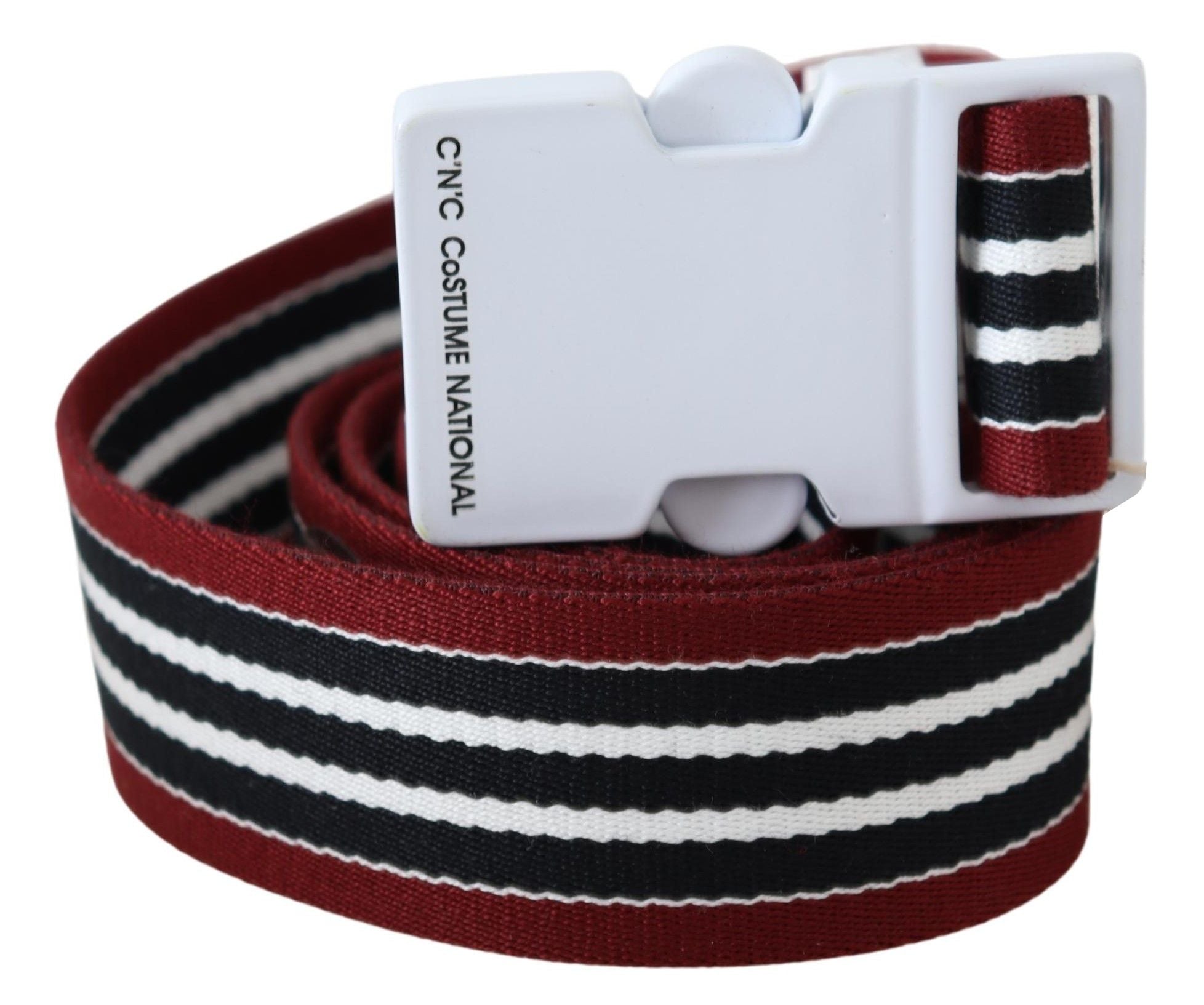 Ceinture C’n’c Costume National noire rouge blanche
