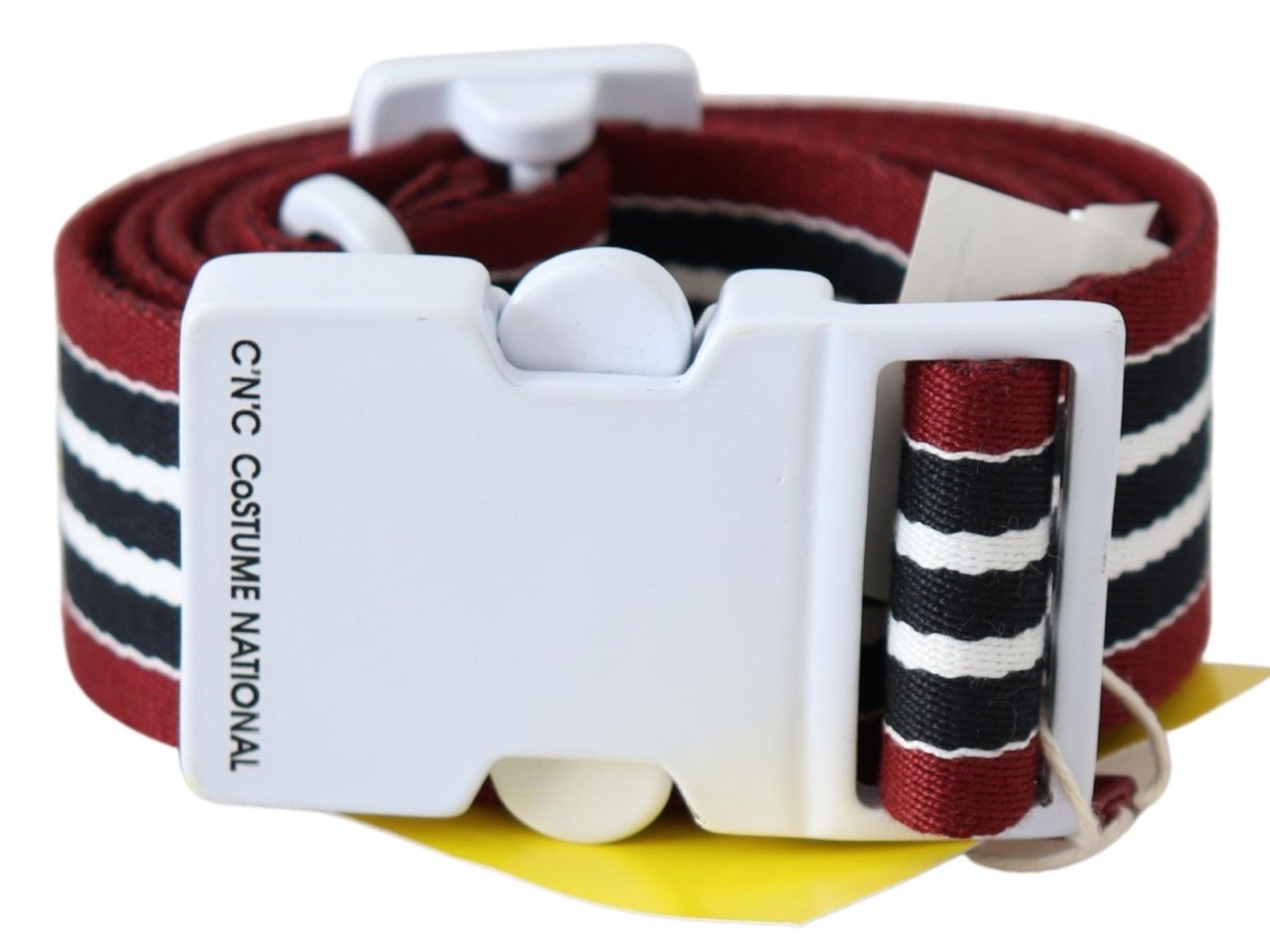Ceinture C’n’c Costume National noire rouge blanche