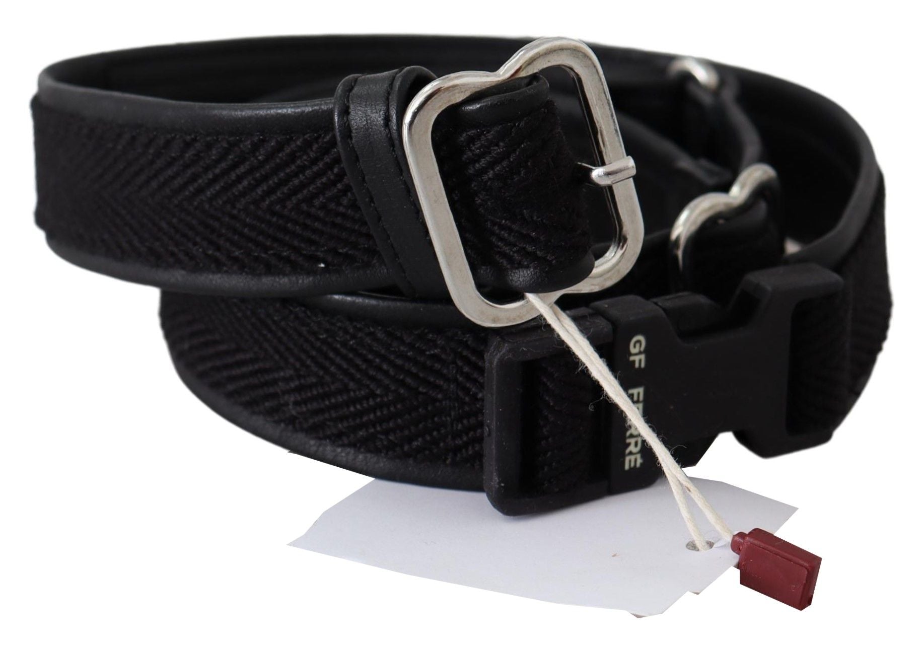 Ceinture GF Ferre motif solide noire