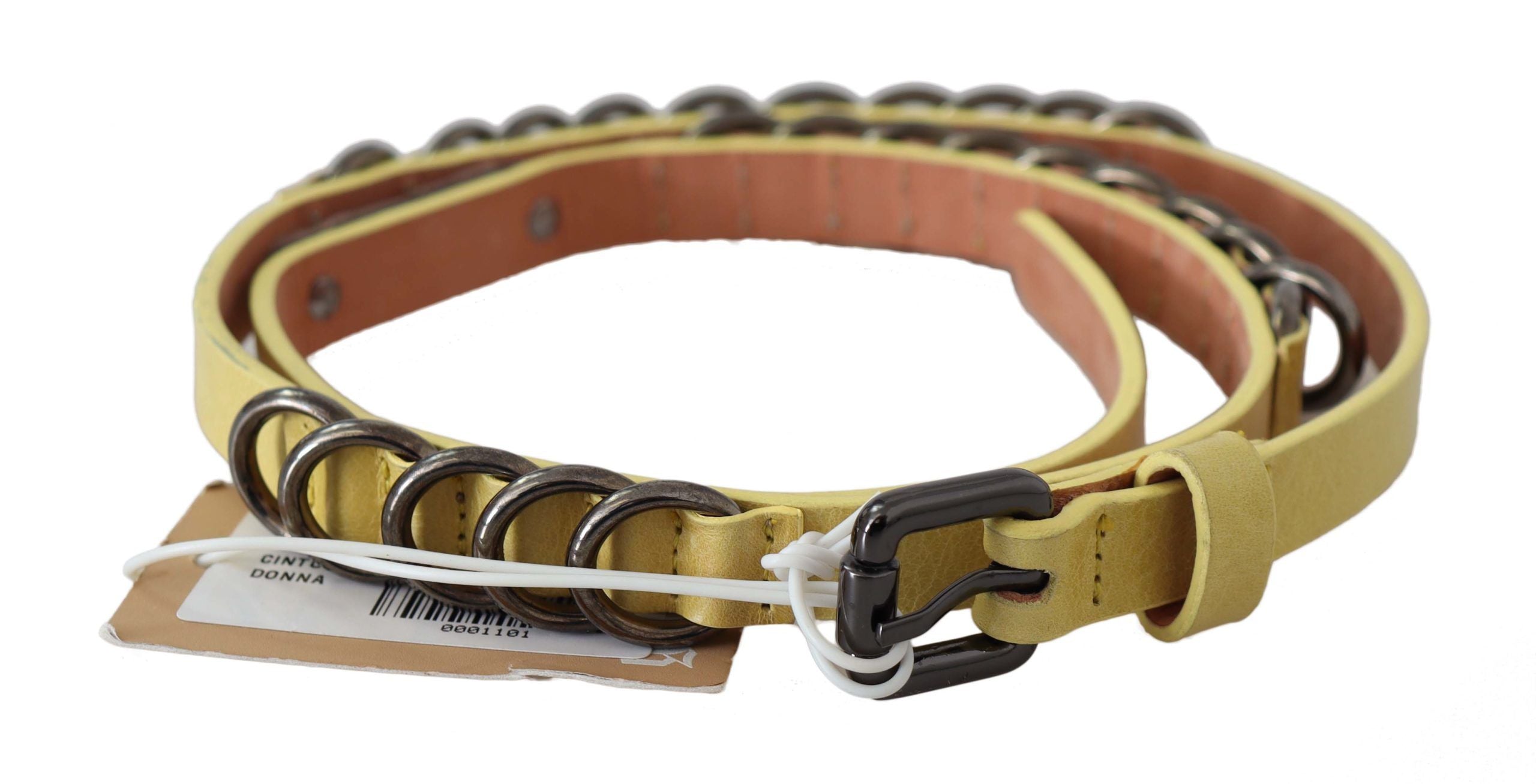 Ceinture Galliano ajustable jaune