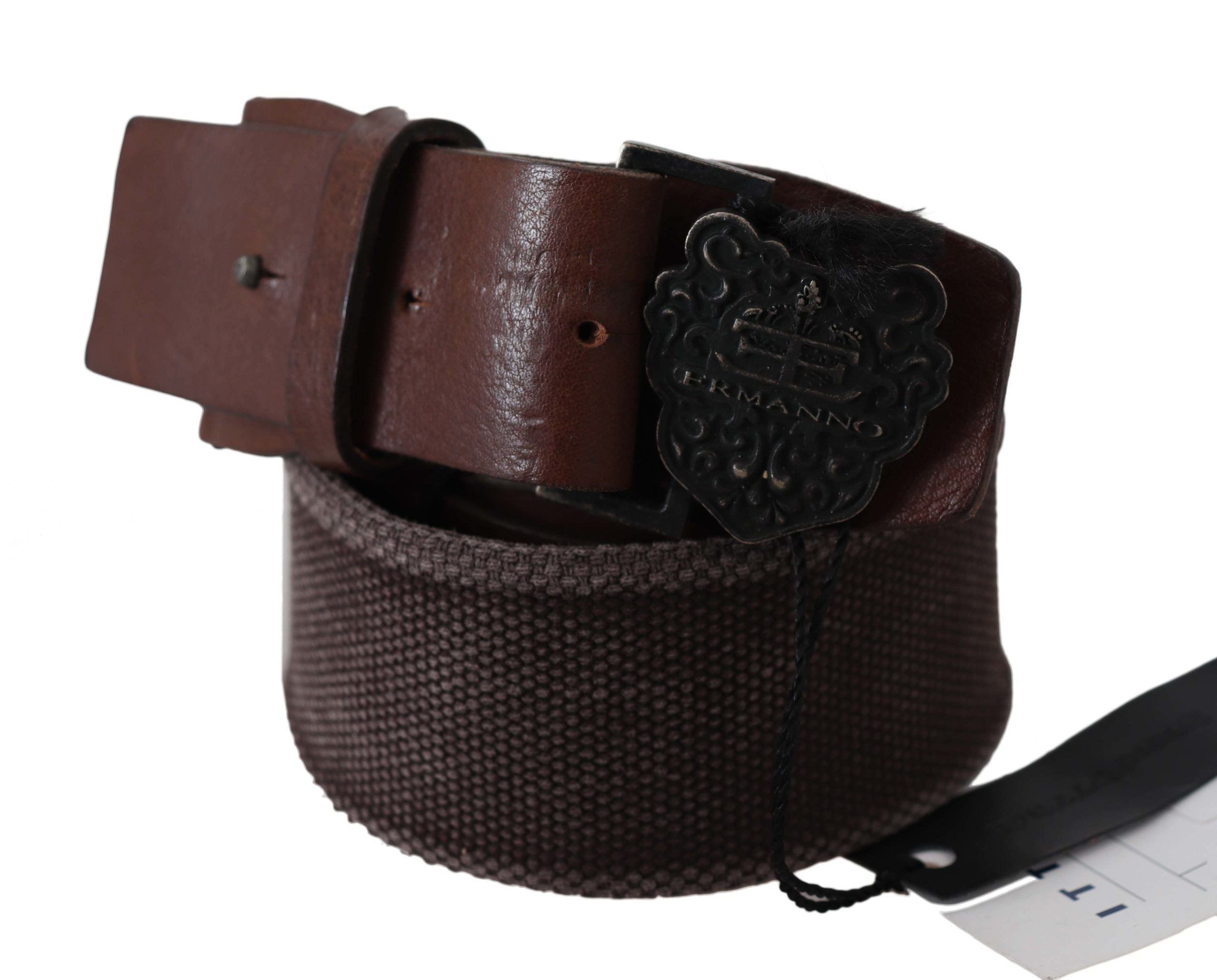 Ceinture Ermanno Scervino en cuir marron