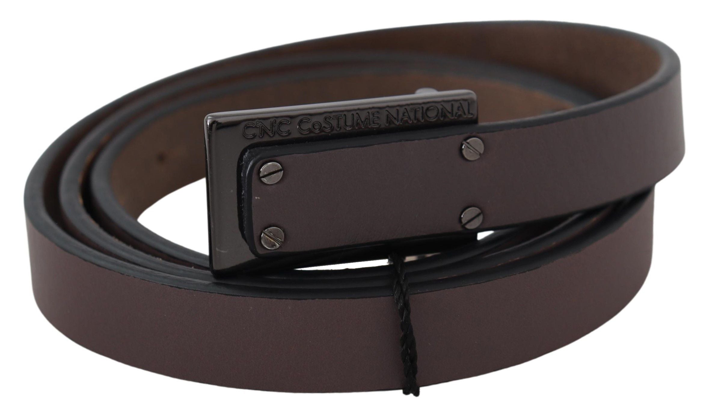 Ceinture Costume National ajustable marron foncé