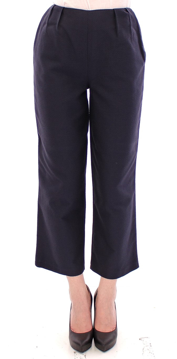 Pantalons Andrea Incontri cropped bleus