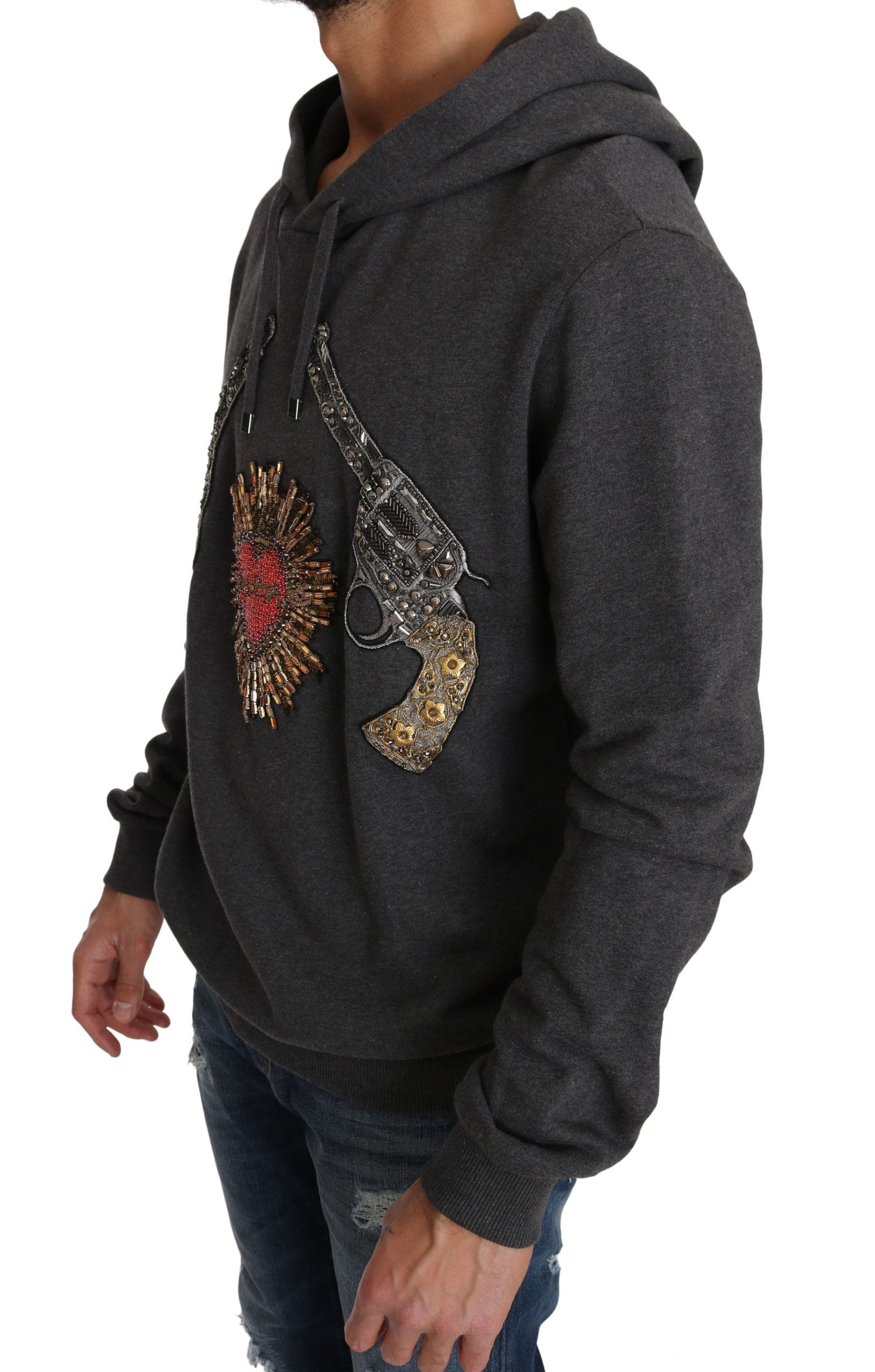 Sweater Dolce & Gabbana Hooded gris