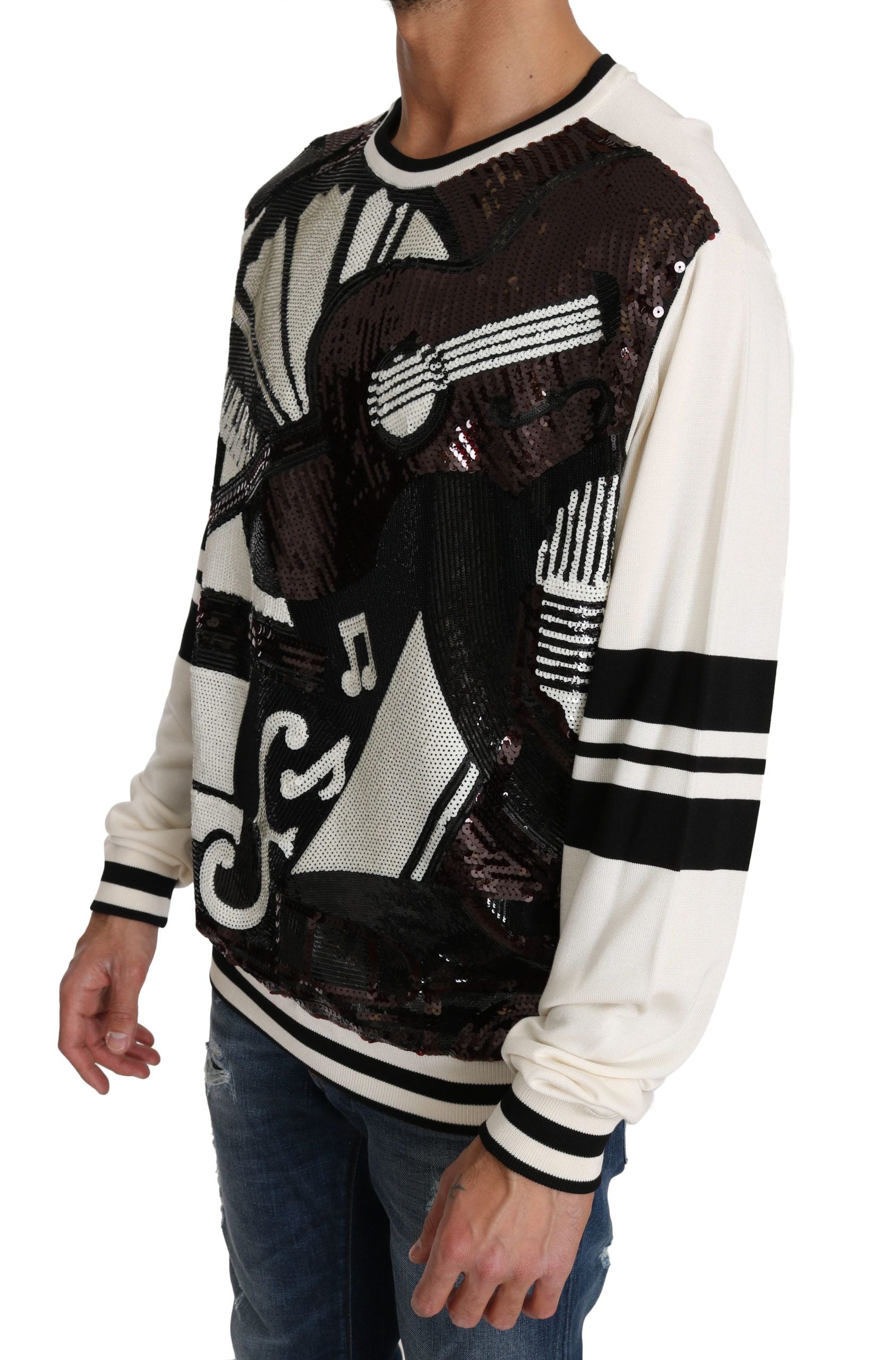 Pull Dolce & Gabbana New York Jazz blanc