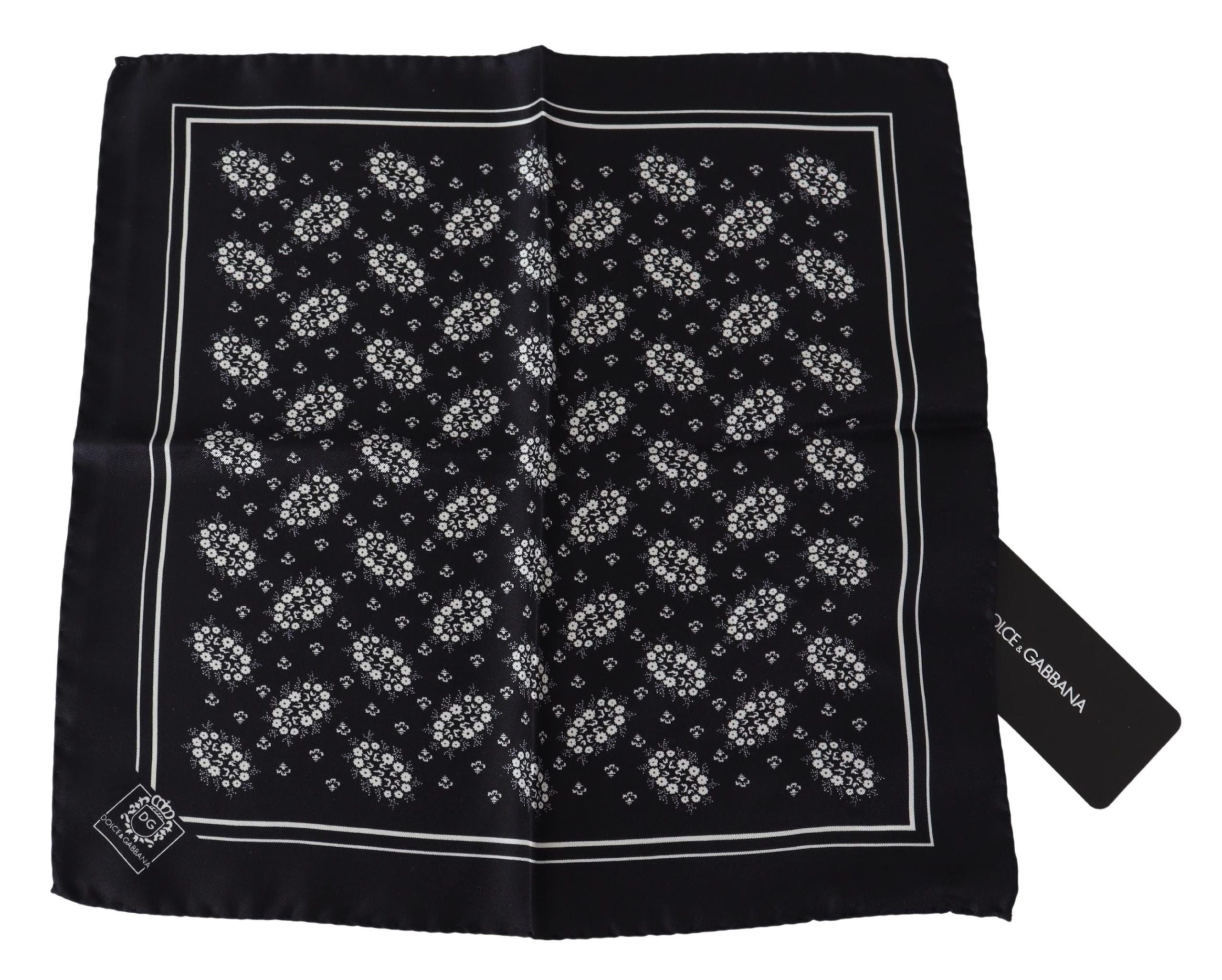 Carré Dolce & Gabbana noir imprimé