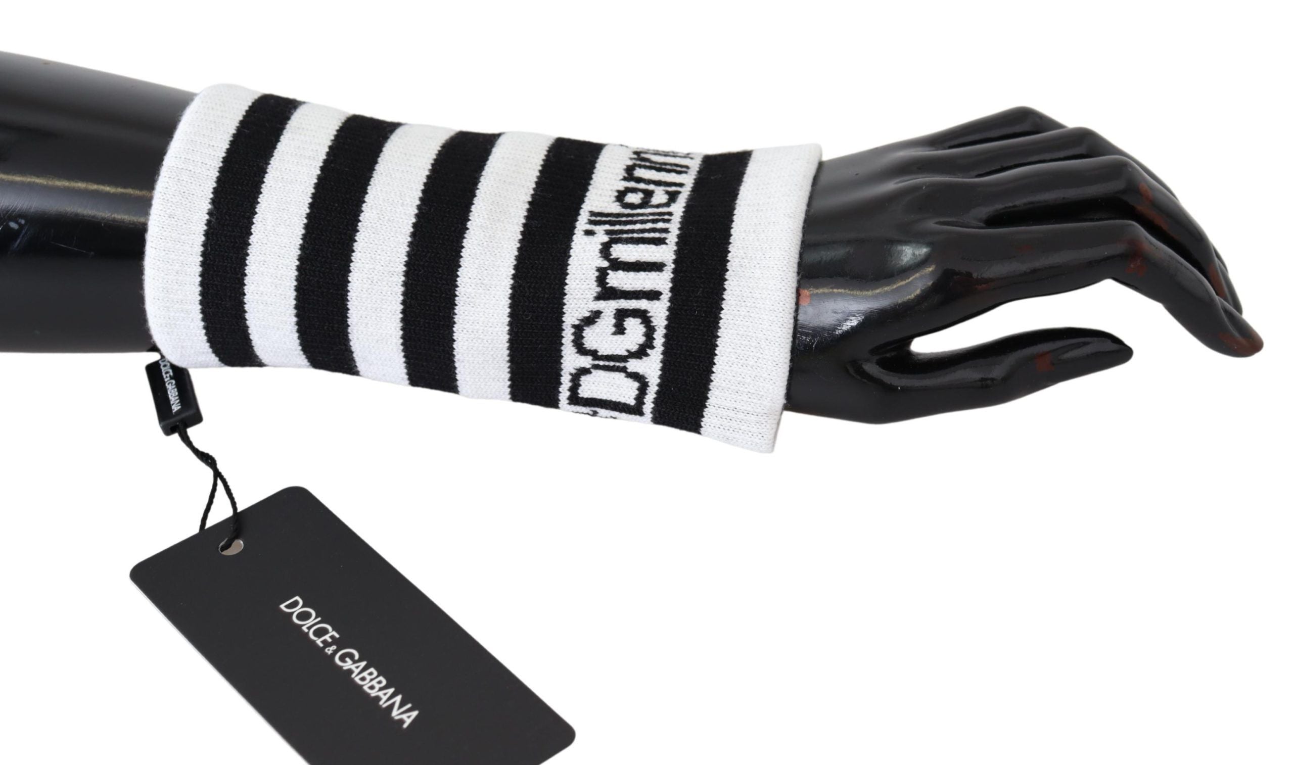 Wristband Dolce & Gabbana DGMillennials noir et blanc