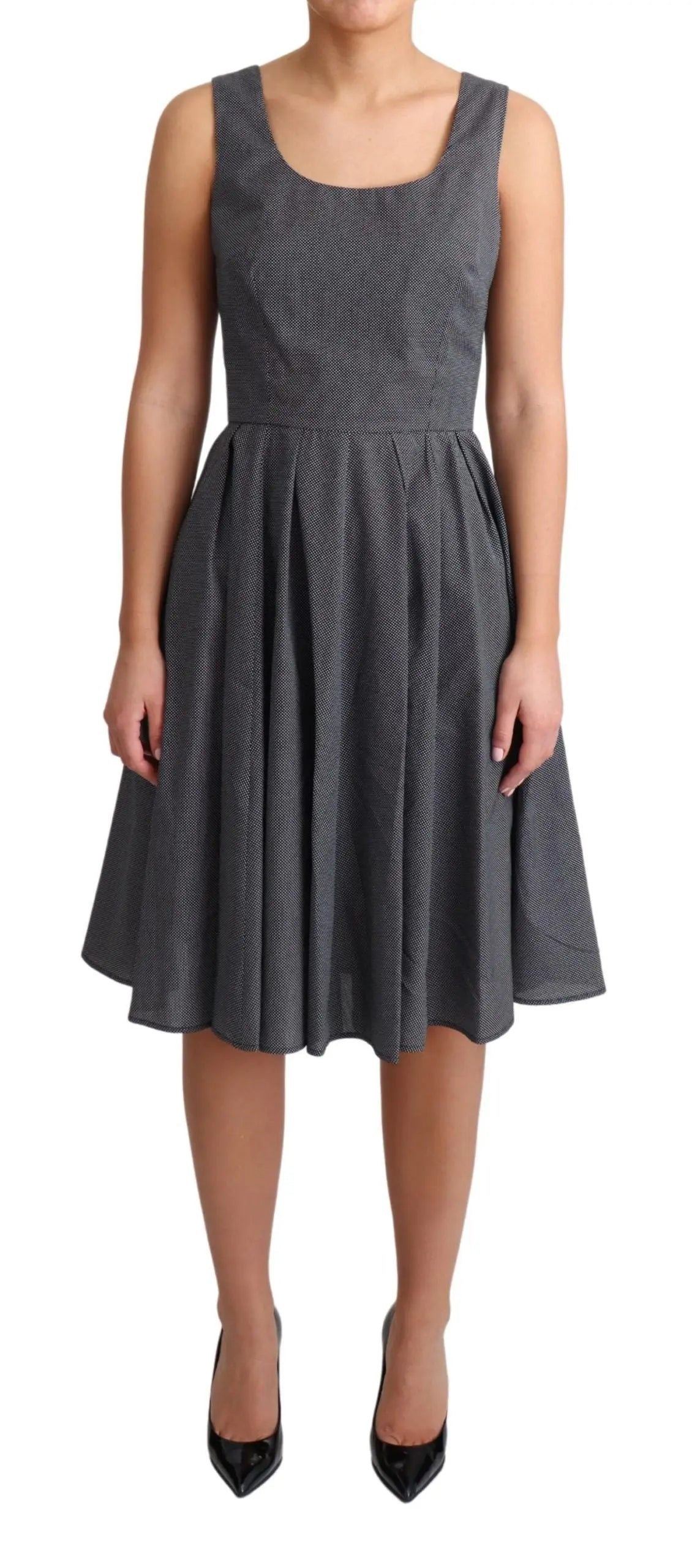 Robe Dolce & Gabbana A-line pois noirs Dolce & Gabbana