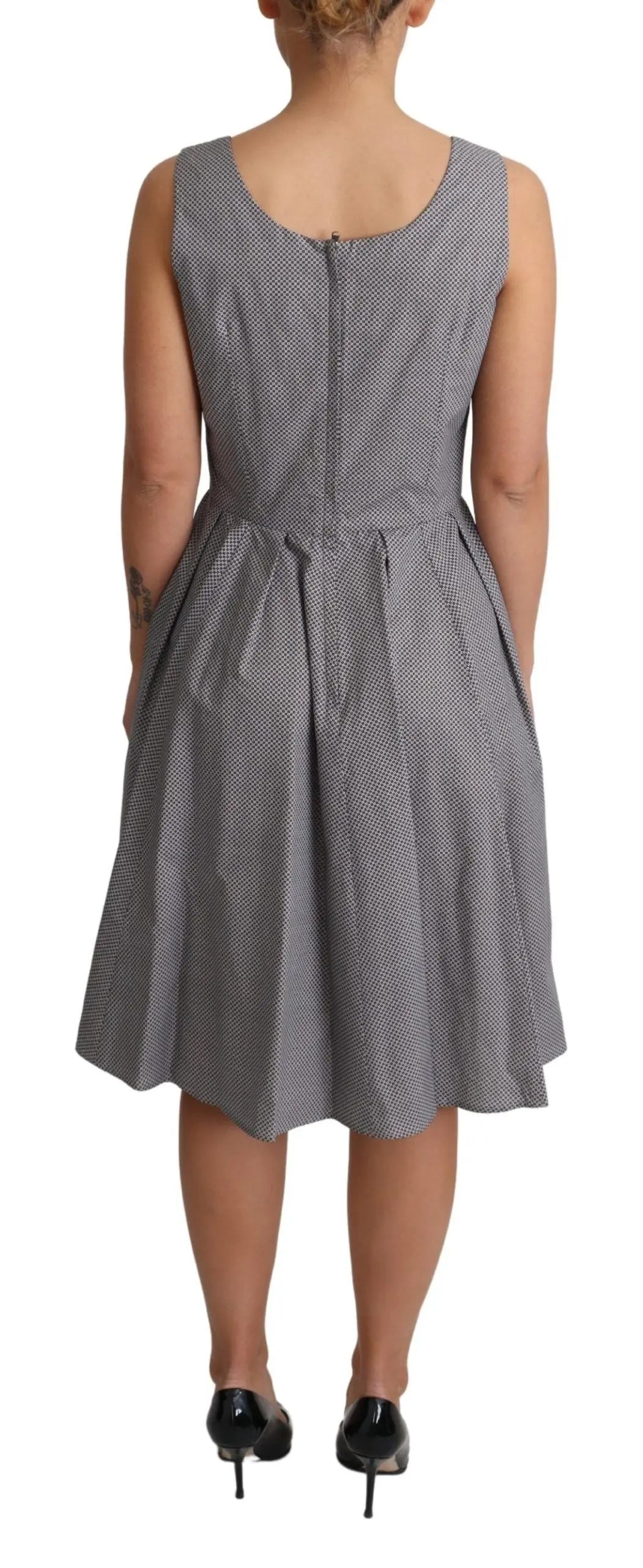 Robe Dolce & Gabbana A-line bleu beige Dolce & Gabbana