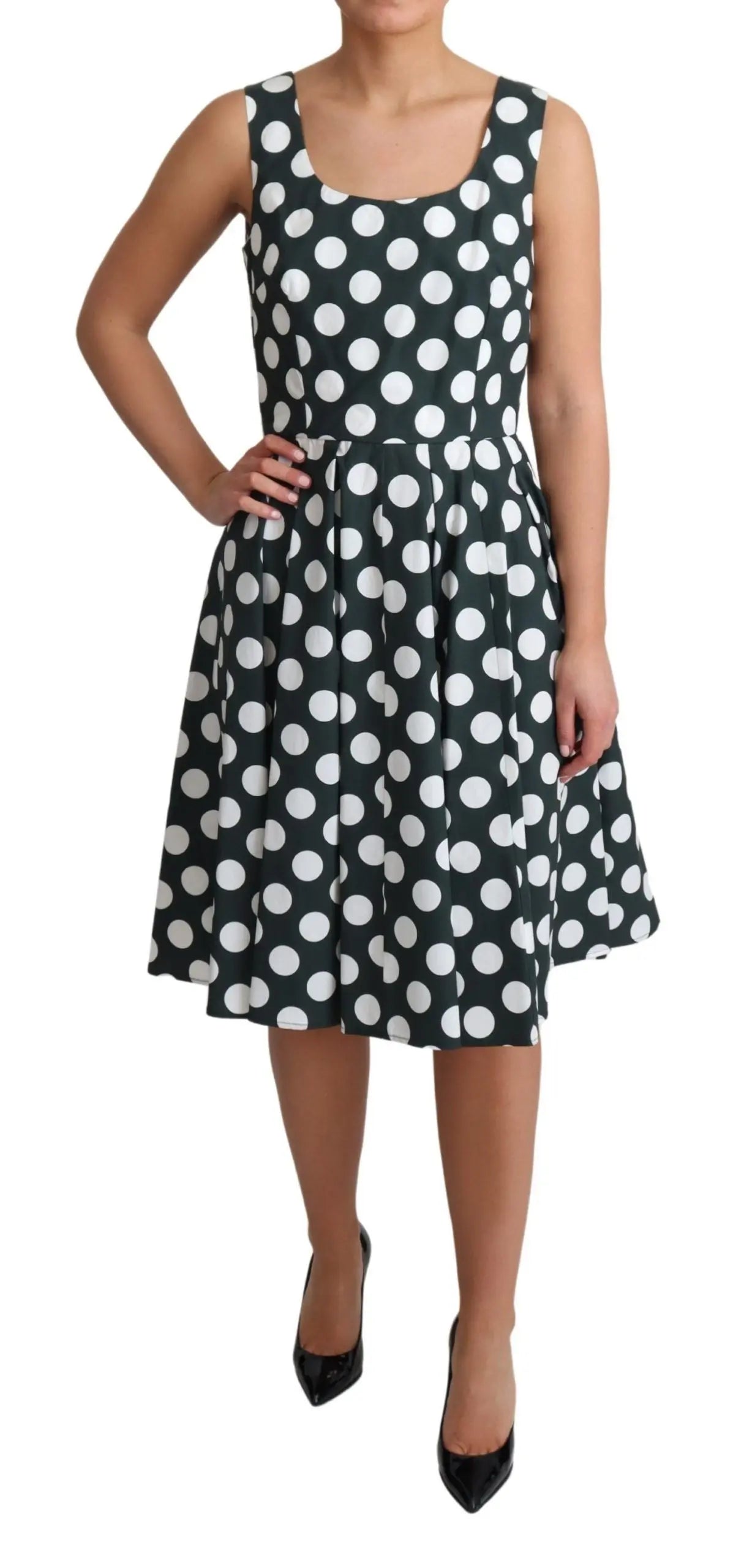 Robe Dolce & Gabbana A-line verte Dolce & Gabbana