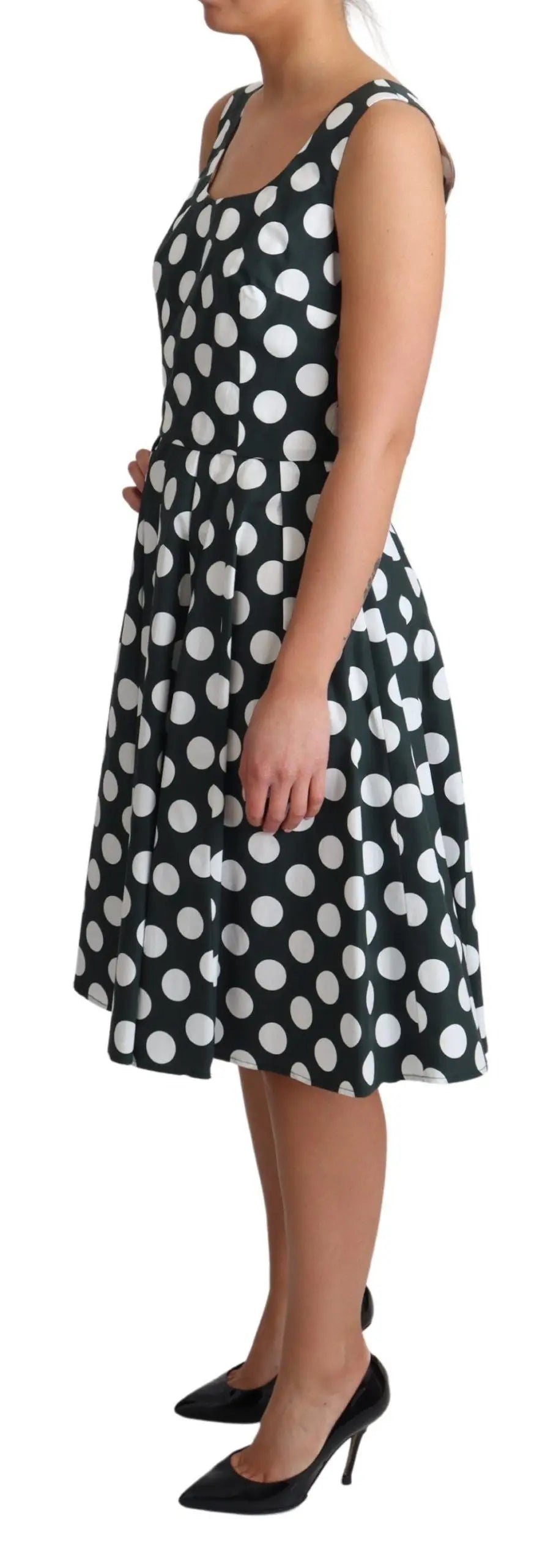 Robe Dolce & Gabbana A-line verte Dolce & Gabbana