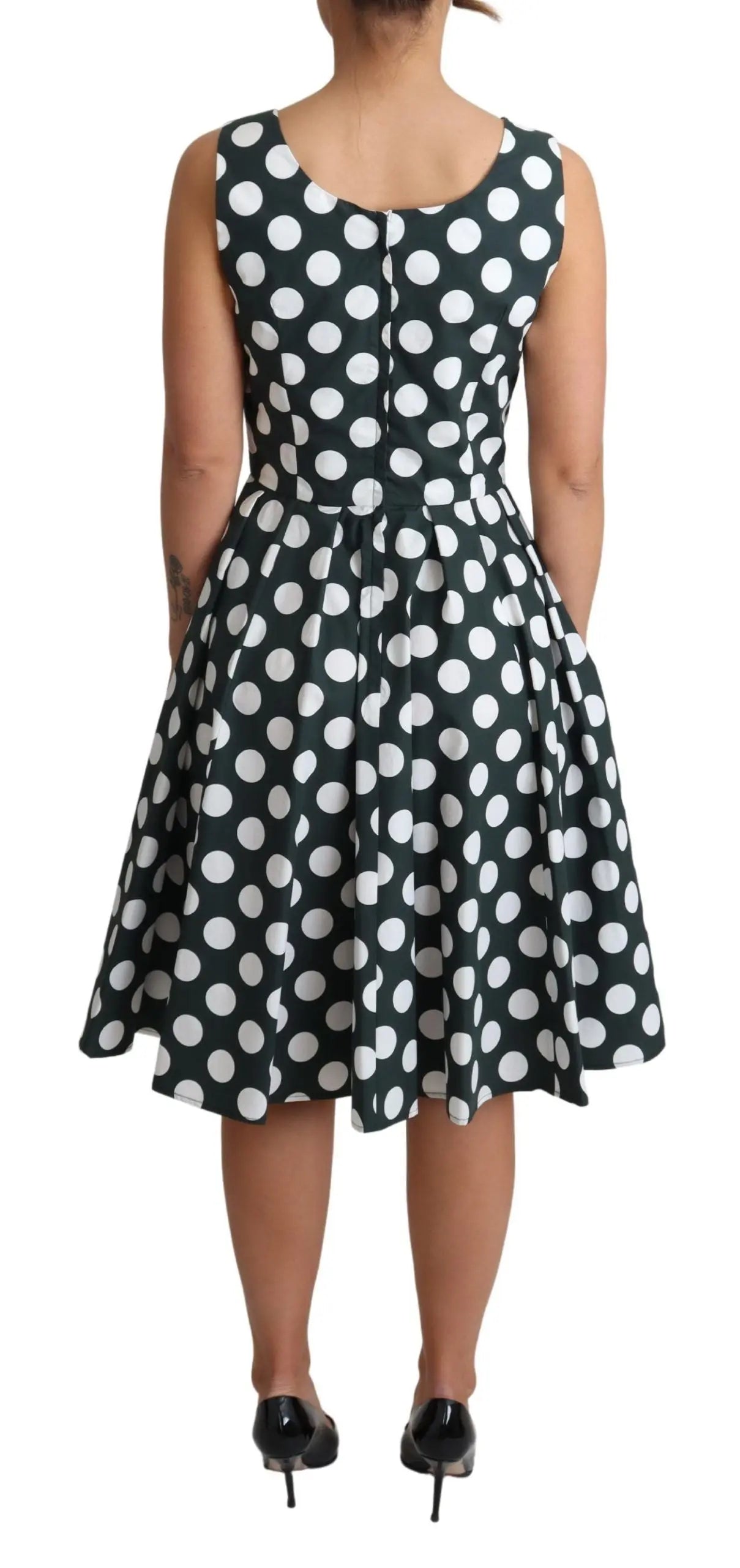 Robe Dolce & Gabbana A-line verte Dolce & Gabbana