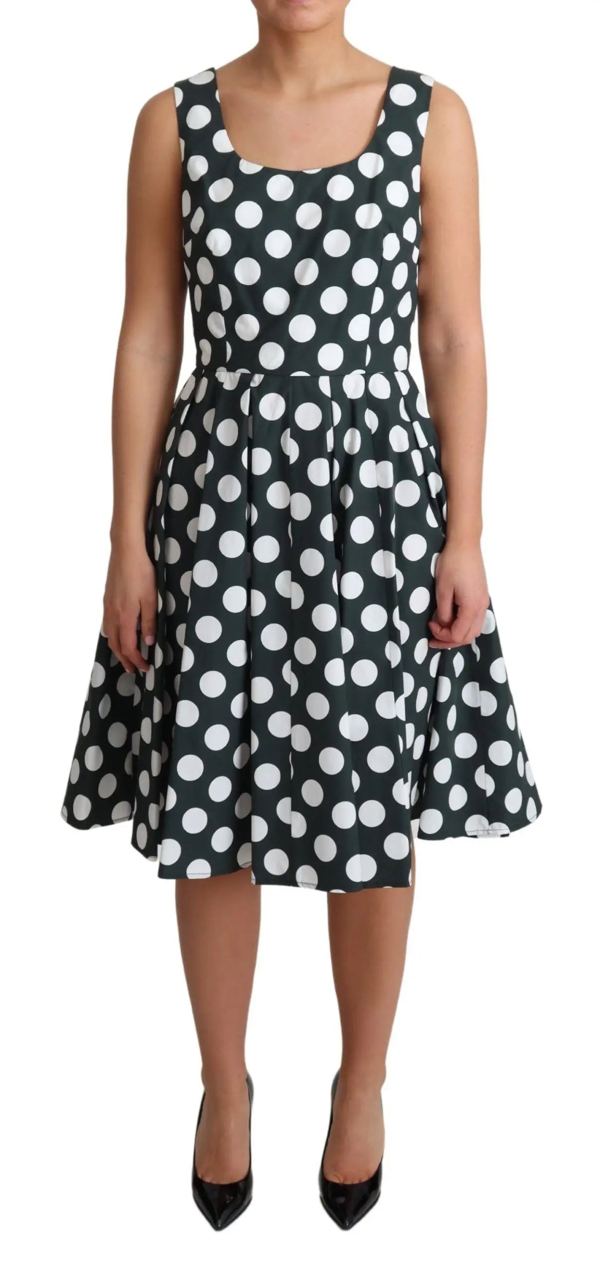 Robe Dolce & Gabbana A-line verte Dolce & Gabbana